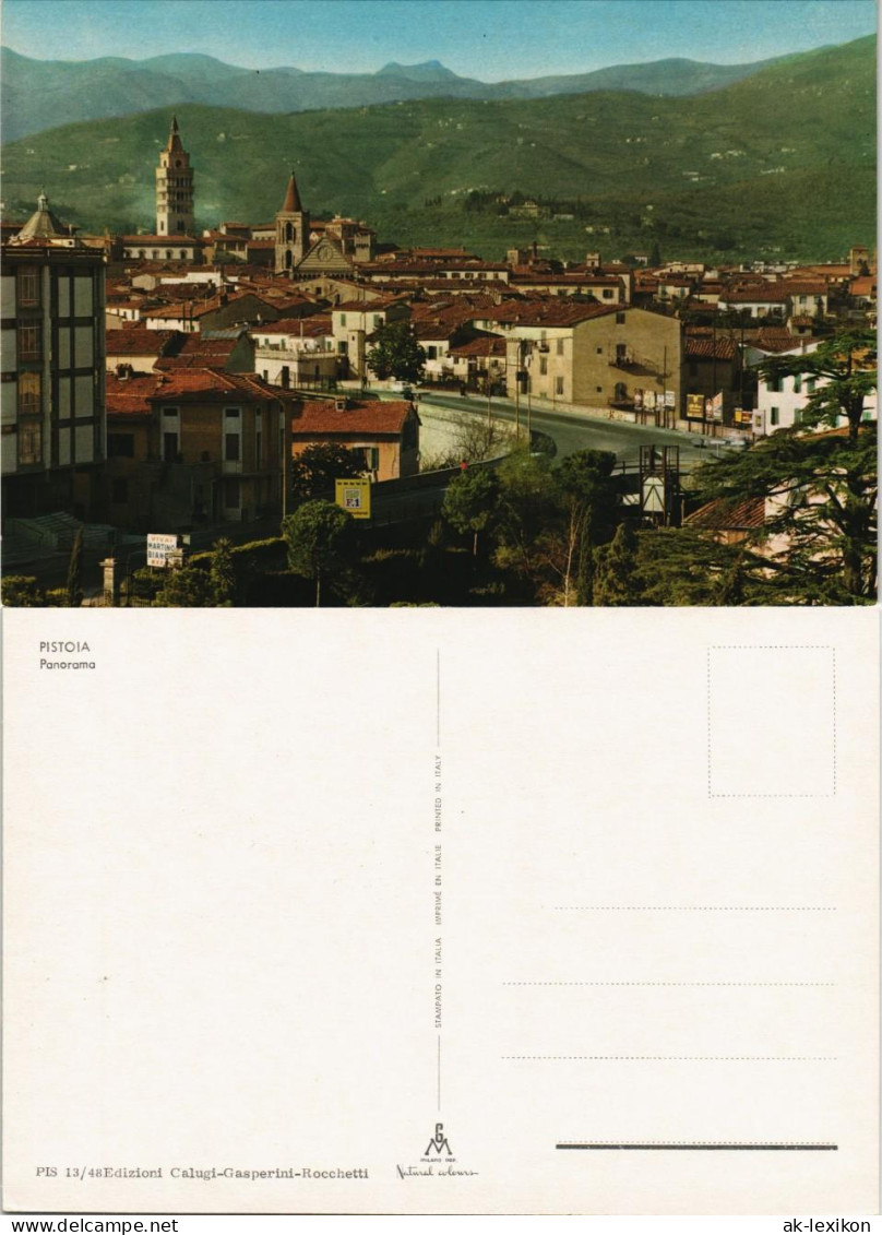 Cartoline Pistoia Panorama Panoramic View 1970 - Otros & Sin Clasificación