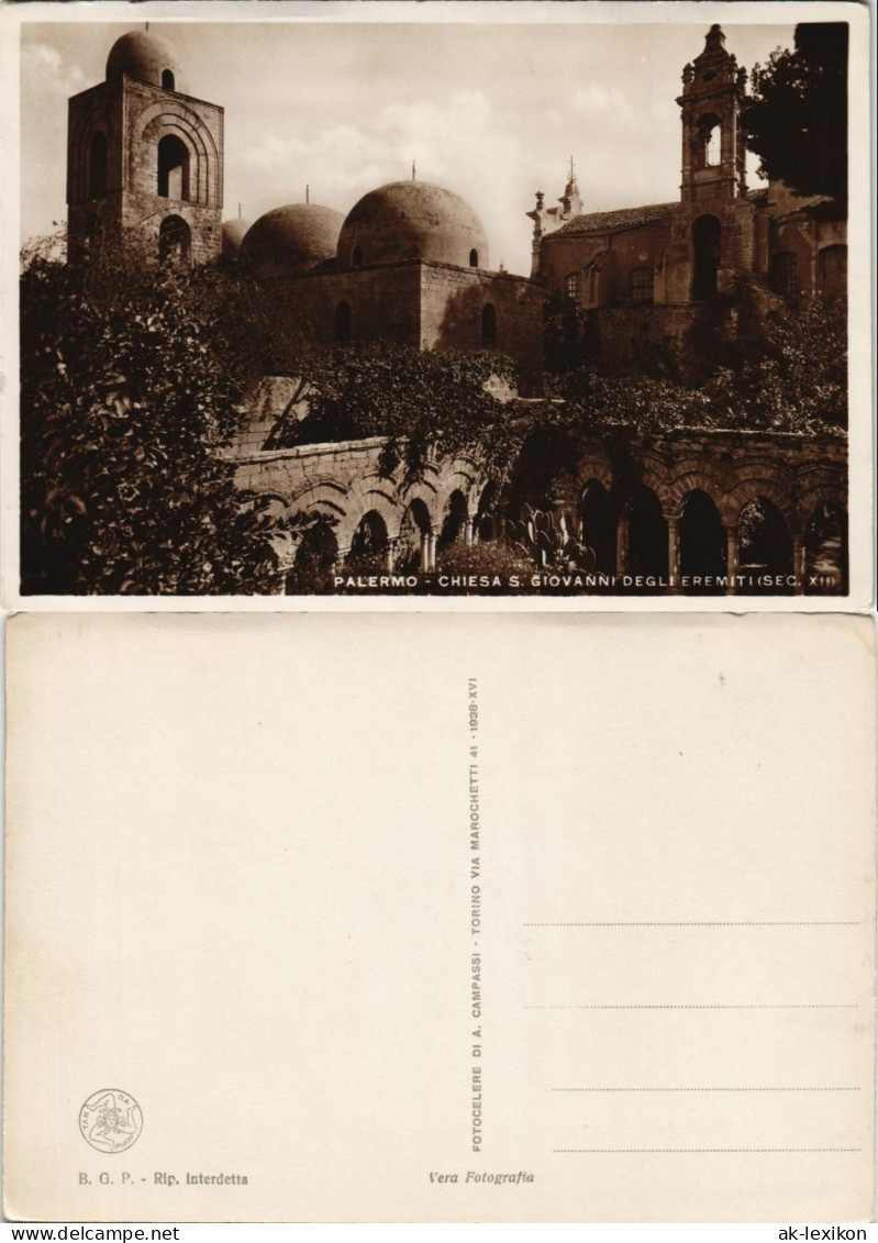 Palermo Palermo (Palermu) CHIESA S. GIOVANNI DEGLI EREMITI, Kirche 1940 - Otros & Sin Clasificación