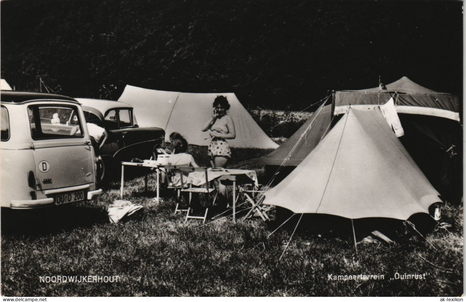 Noordwijkerhout-Noordwijk Kampeerterrein Duinrust Camping Autos & Zelte 1966 - Autres & Non Classés