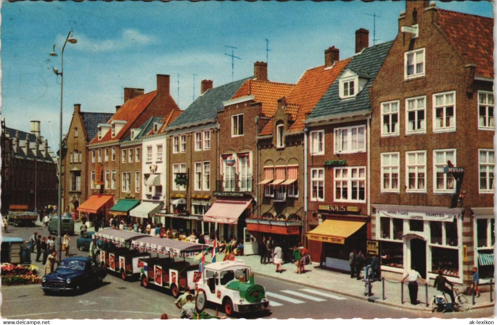 Postkaart Middelburg Marktplatz Mit Kleinbahn 1975 - Middelburg