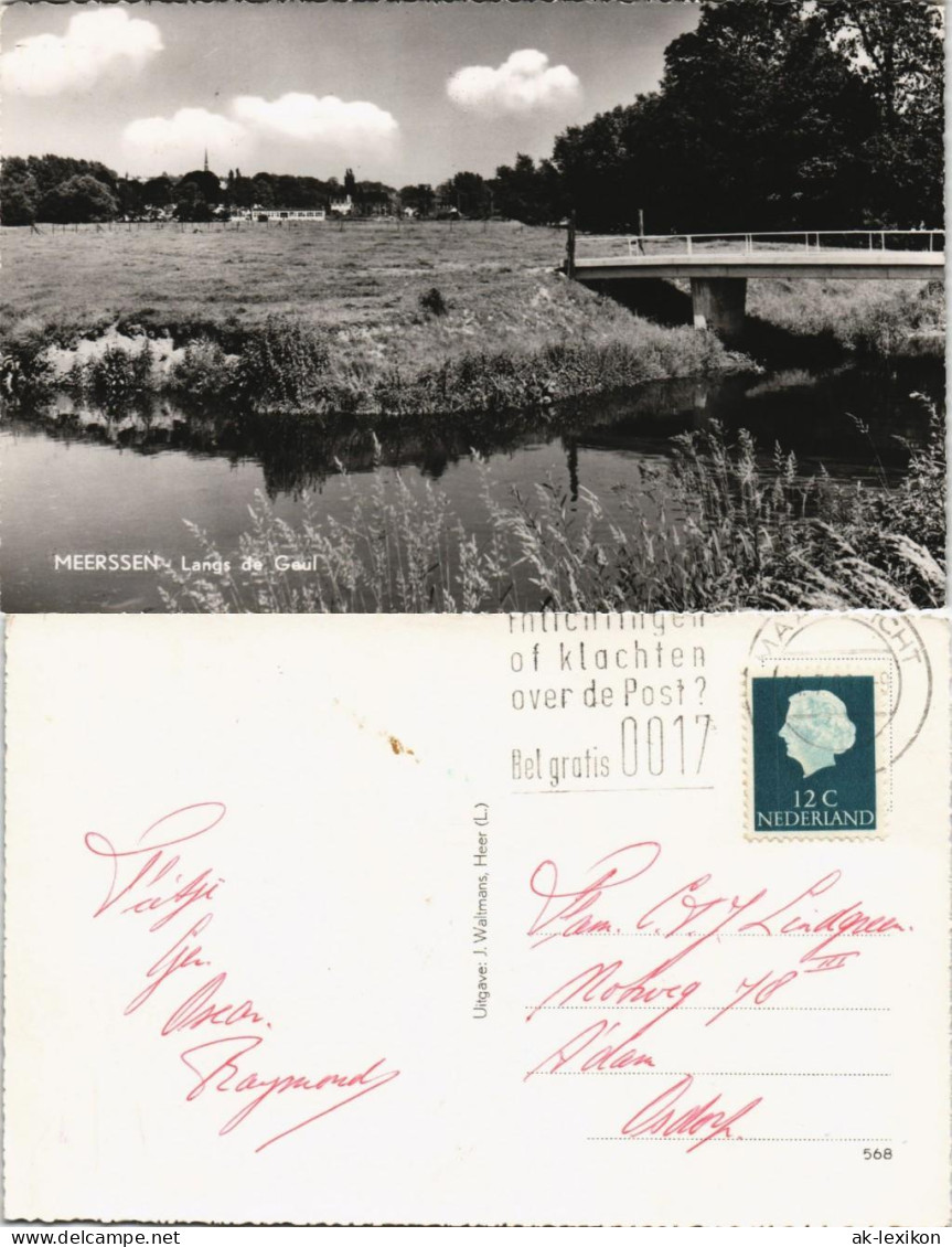 Postkaart Meerssen Langs De Geul, Umland-Ansicht 1970 - Sonstige & Ohne Zuordnung