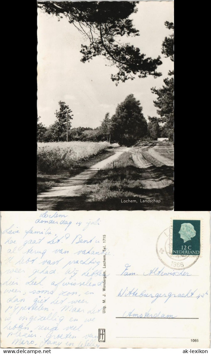 Postkaart Lochem Lochem, Landschap Ortsansicht 1966 - Sonstige & Ohne Zuordnung