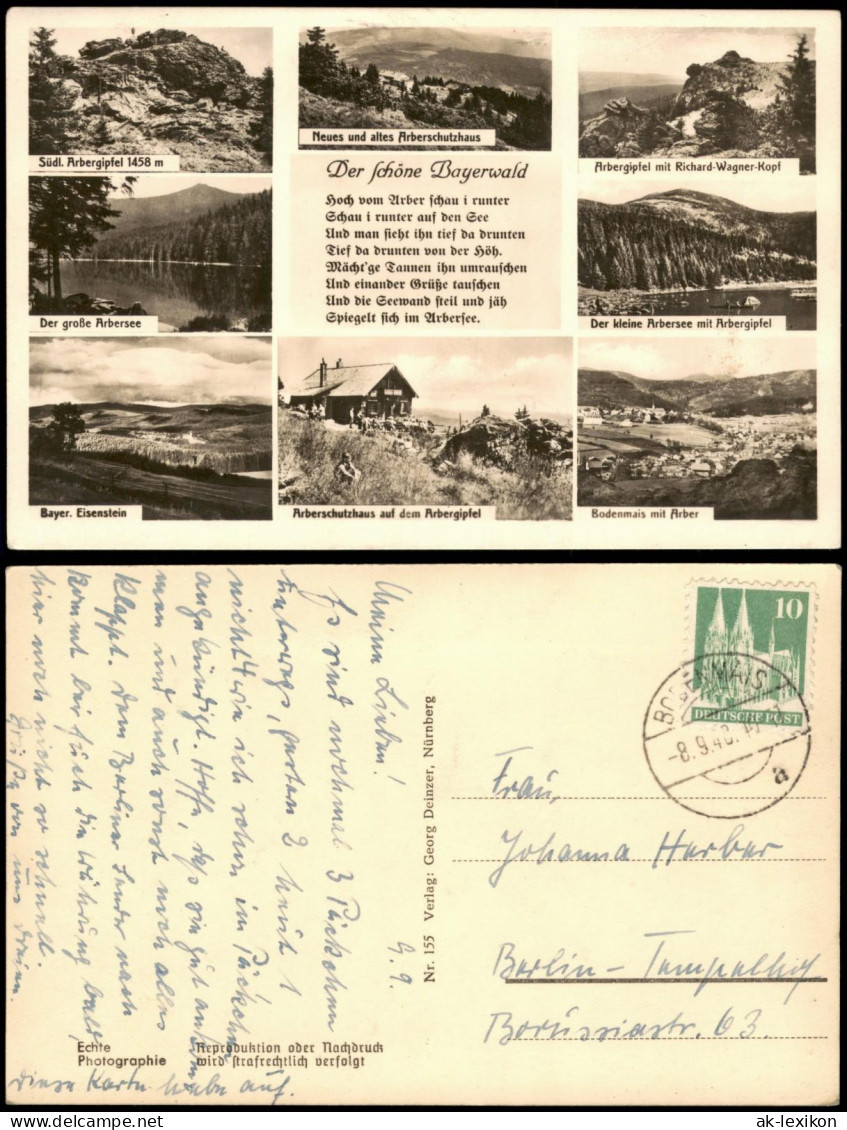 Ansichtskarte  Mehrbildkarte "Der Schöne Bayerwald" 1948 - Non Classés
