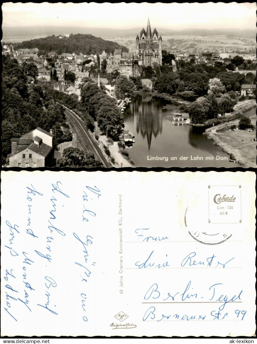 Ansichtskarte Limburg (Lahn) Stadtpartie, Anleger - Boote Fotokunst 1960 - Limburg