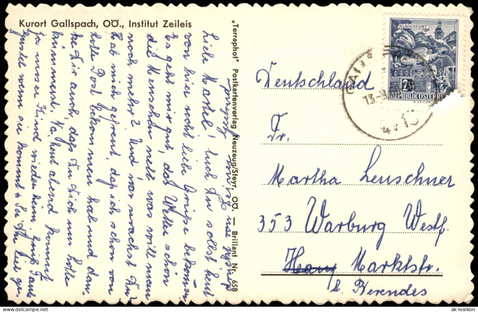 Ansichtskarte Gallspach Ortspanorama 1960 - Other & Unclassified