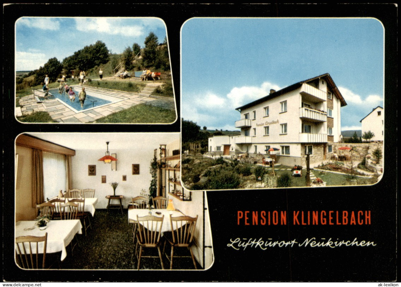 Neukirchen (Knüll) PENSION KLINGELBACH Leipziger Straße Mehrbildkarte 1975 - Other & Unclassified