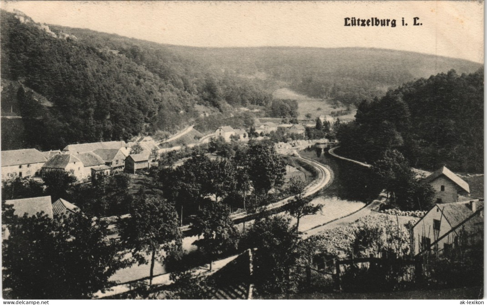 CPA Lützelburg Lutzelbourg Stadtpartie 1907 - Autres & Non Classés