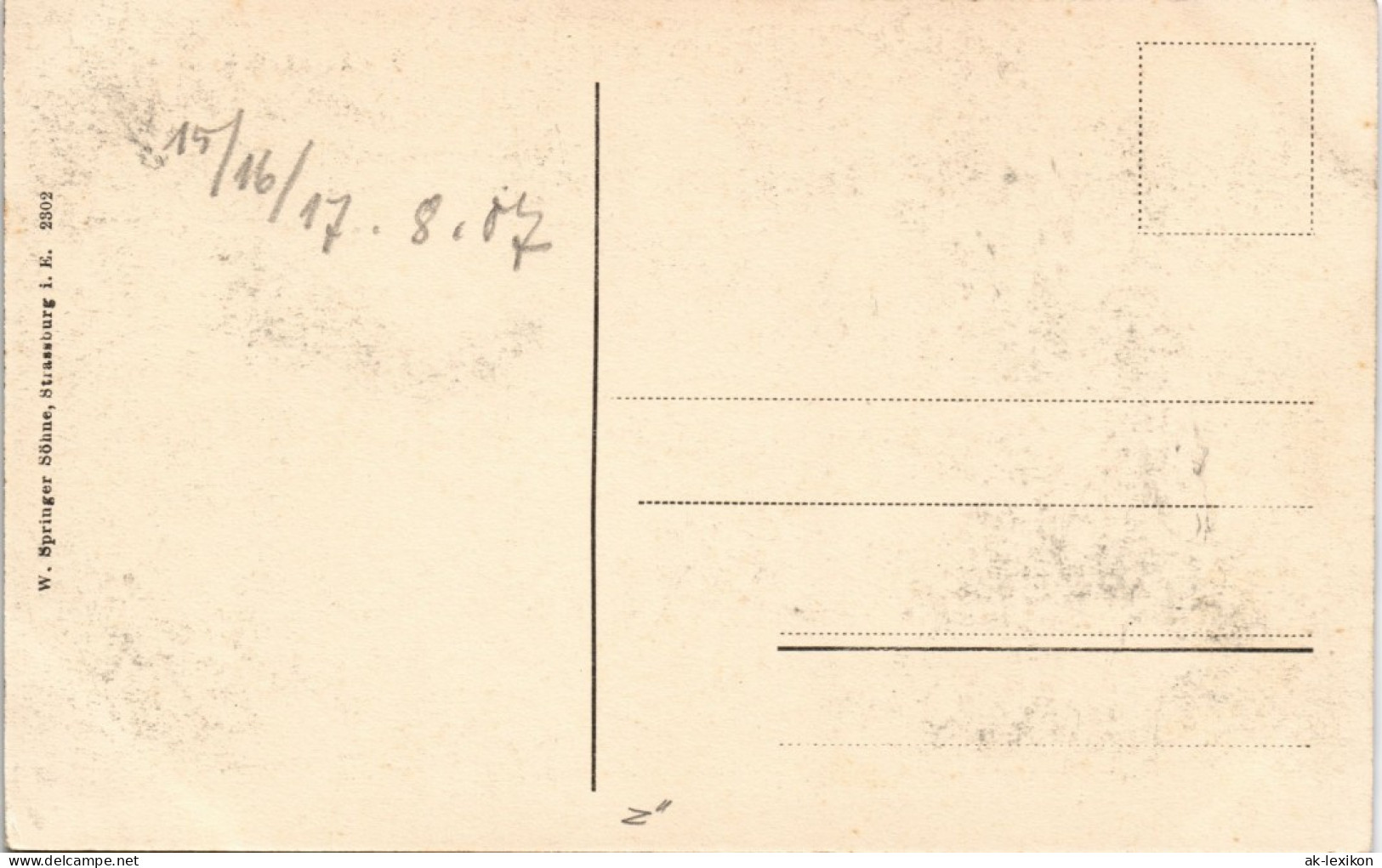 CPA Lützelburg Lutzelbourg Stadtpartie 1907 - Other & Unclassified