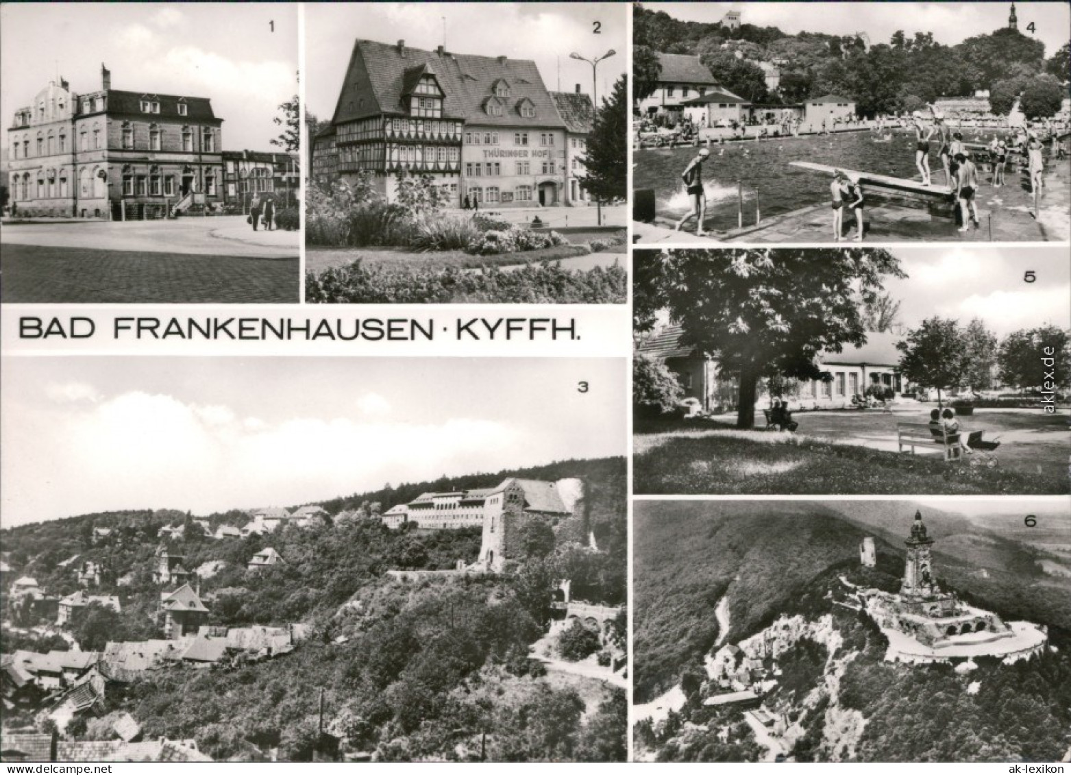 Bad Frankenhausen Jugendherberge, Apotheke, Hausmannsturm Kindersanatorium 1982 - Kyffhäuser