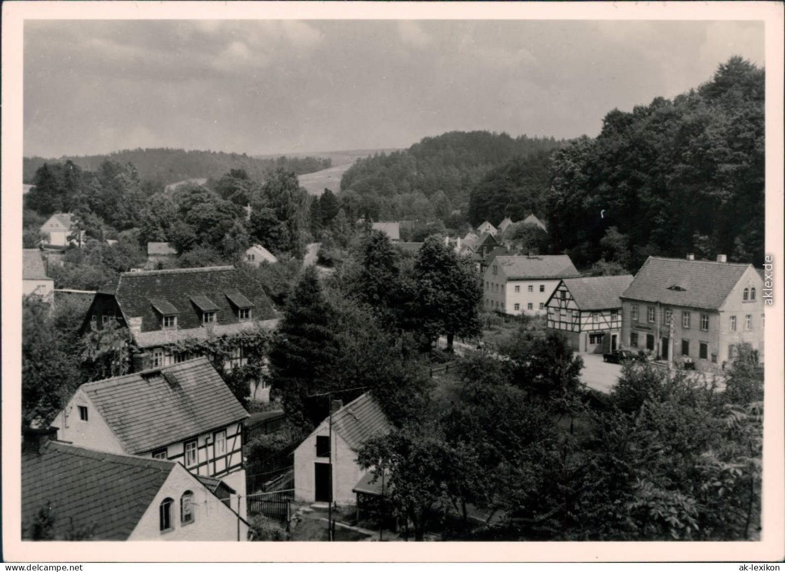 Ansichtskarte  Panorama-Ansicht über Das Dorf In Die Ferne 1960 - A Identificar