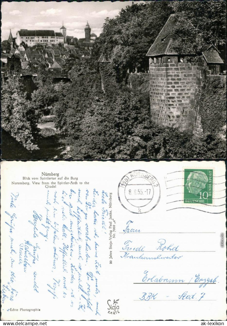 Ansichtskarte Nürnberg Nürnberger Burg 1955 - Nuernberg