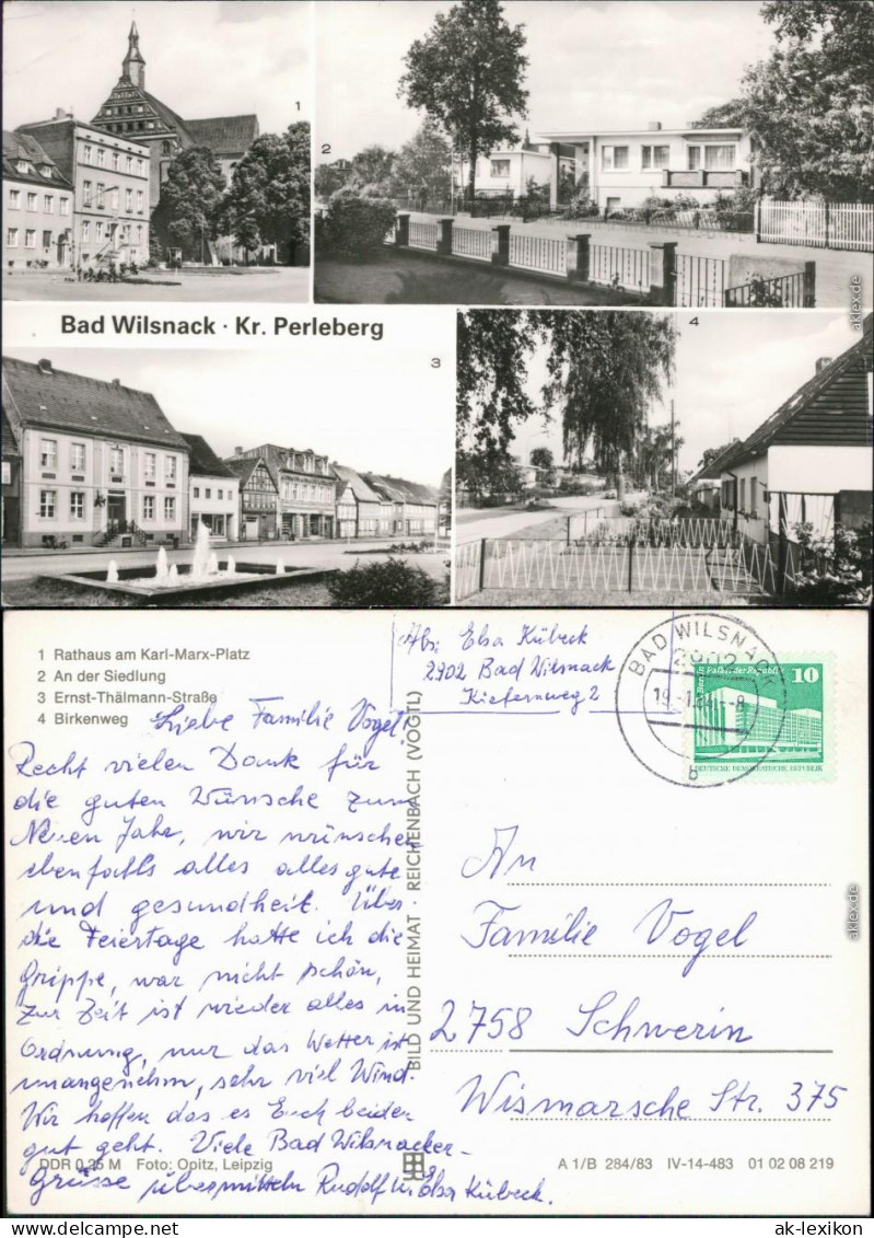Bad Wilsnack   Karl-Marx-Platz, An Der Siedlung, Ernst-Thälmann-Straße,  1984 - Bad Wilsnack