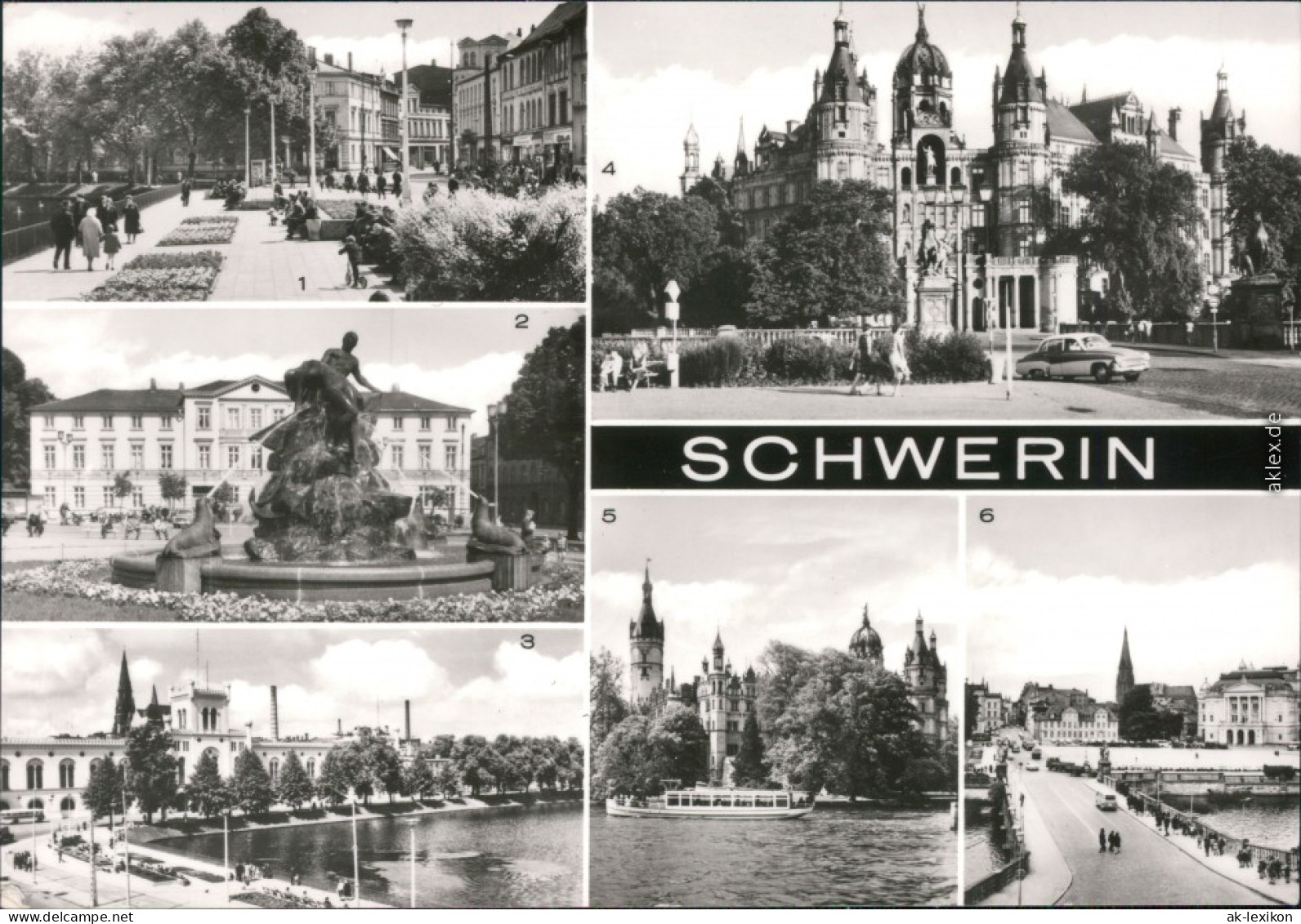 Schwerin Neue Anlagen   Pfaffenteich, Schiffbrüchigendenkmal  Alter Garten 1984 - Schwerin