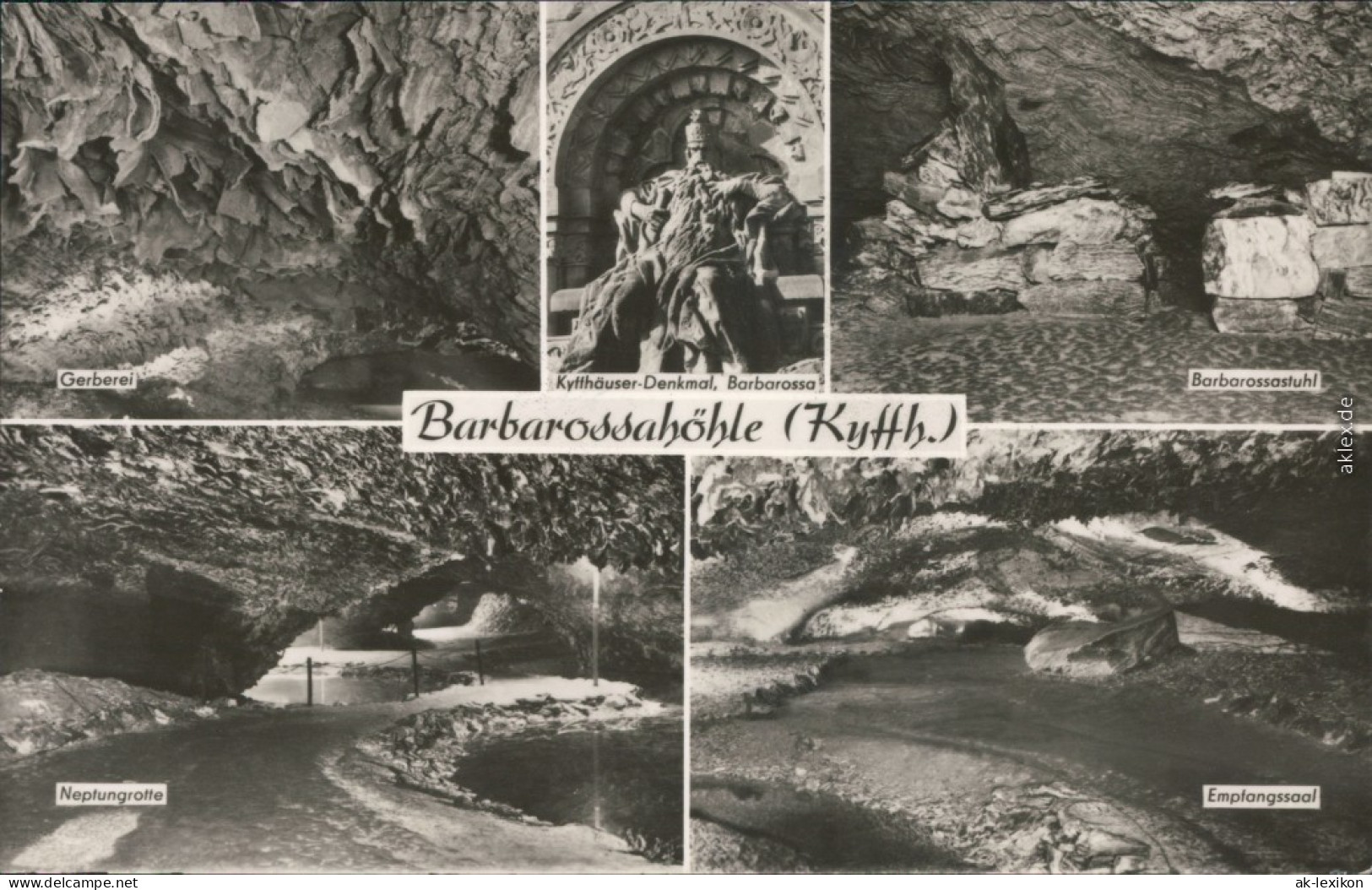 Ansichtskarte Kelbra (Kyffhäuser) Barbarossahöhle 1968 - Kyffhaeuser