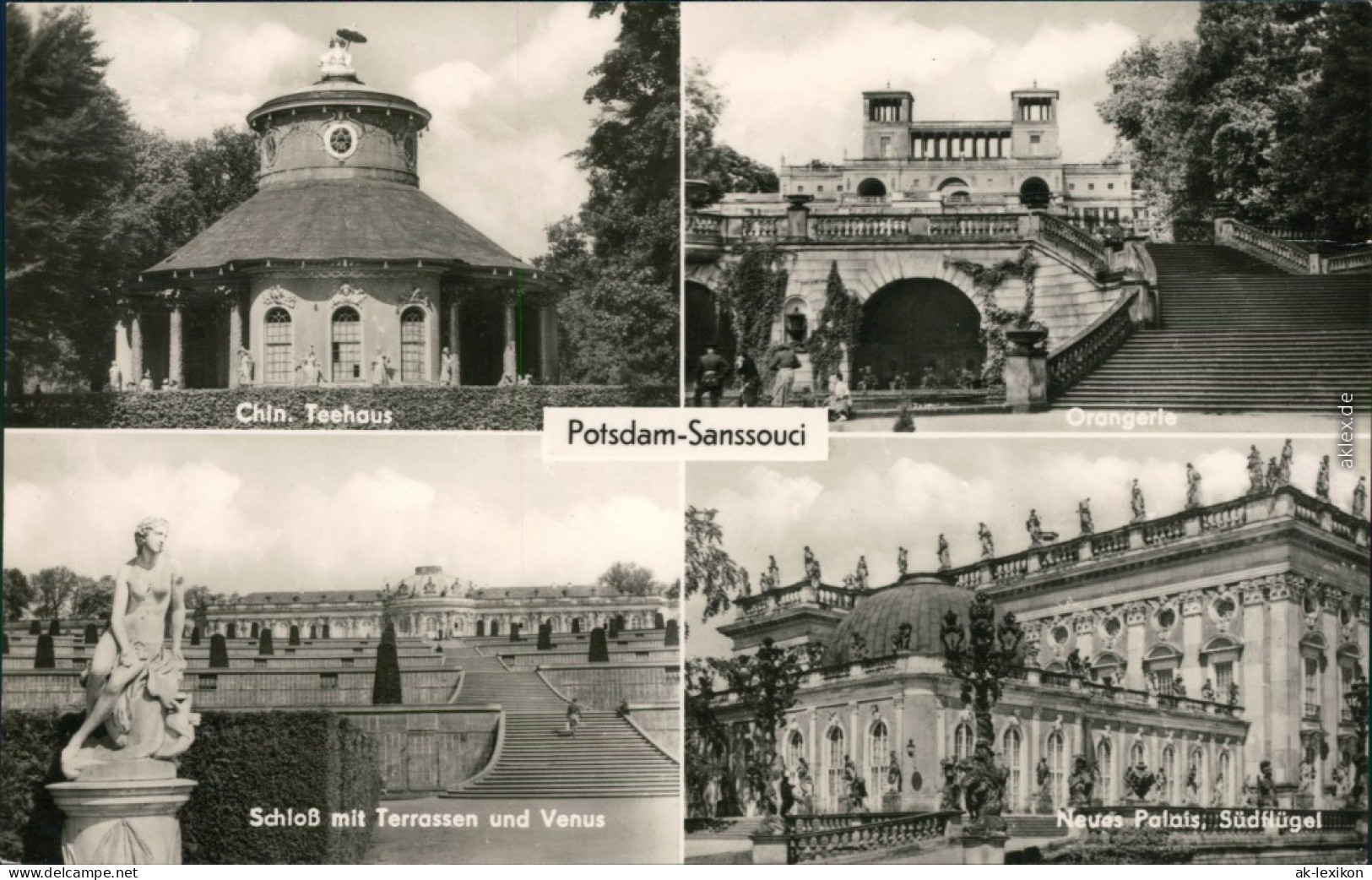 Potsdam Schloss Sanssouci, Chinesisches Teehaus, Orangerie, Neues Palais 1969 - Potsdam