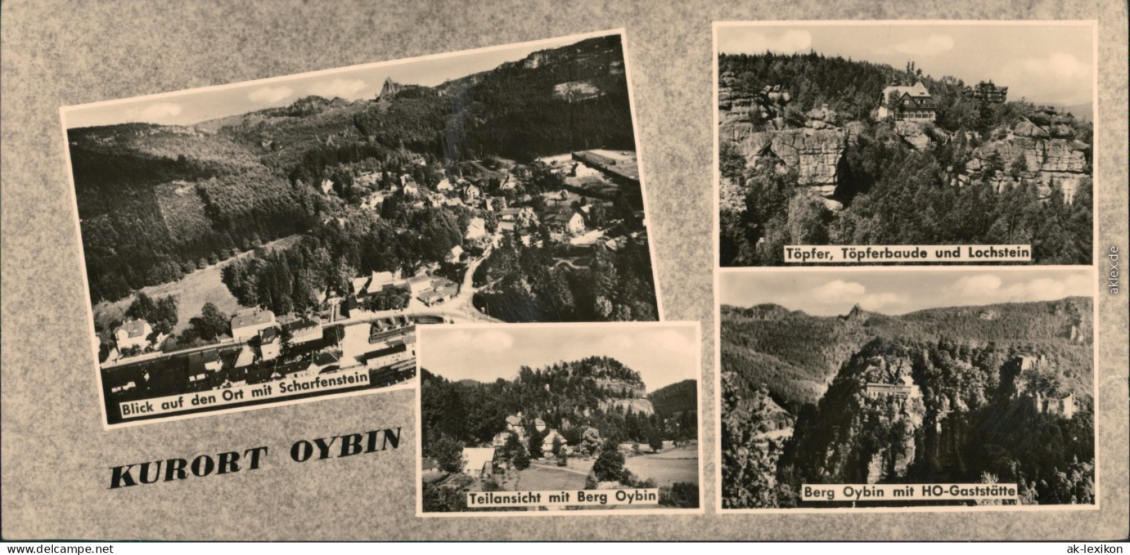 Oybin Panorama Vom Ort Scharfenstein, Töpfer - Töpferbaude  Gaststätte 1961 - Oybin