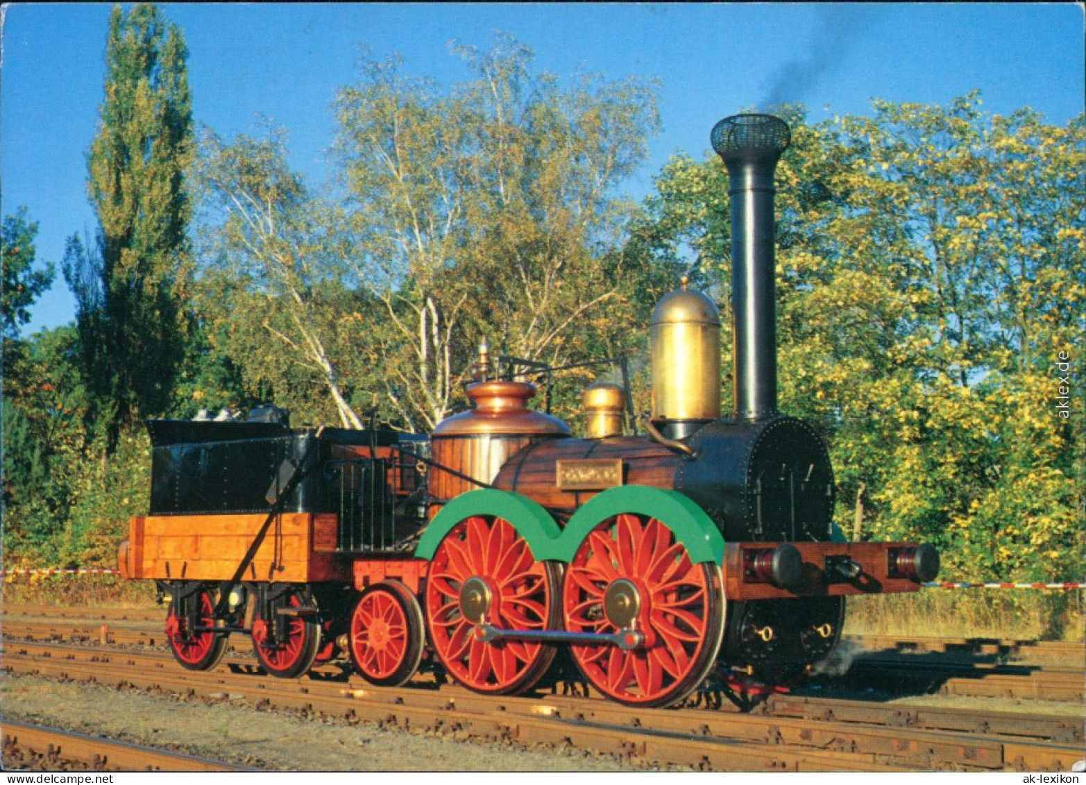 Ansichtskarte  LDE – Saxonia Aus Dem Jahre 1838 1995 - Trains