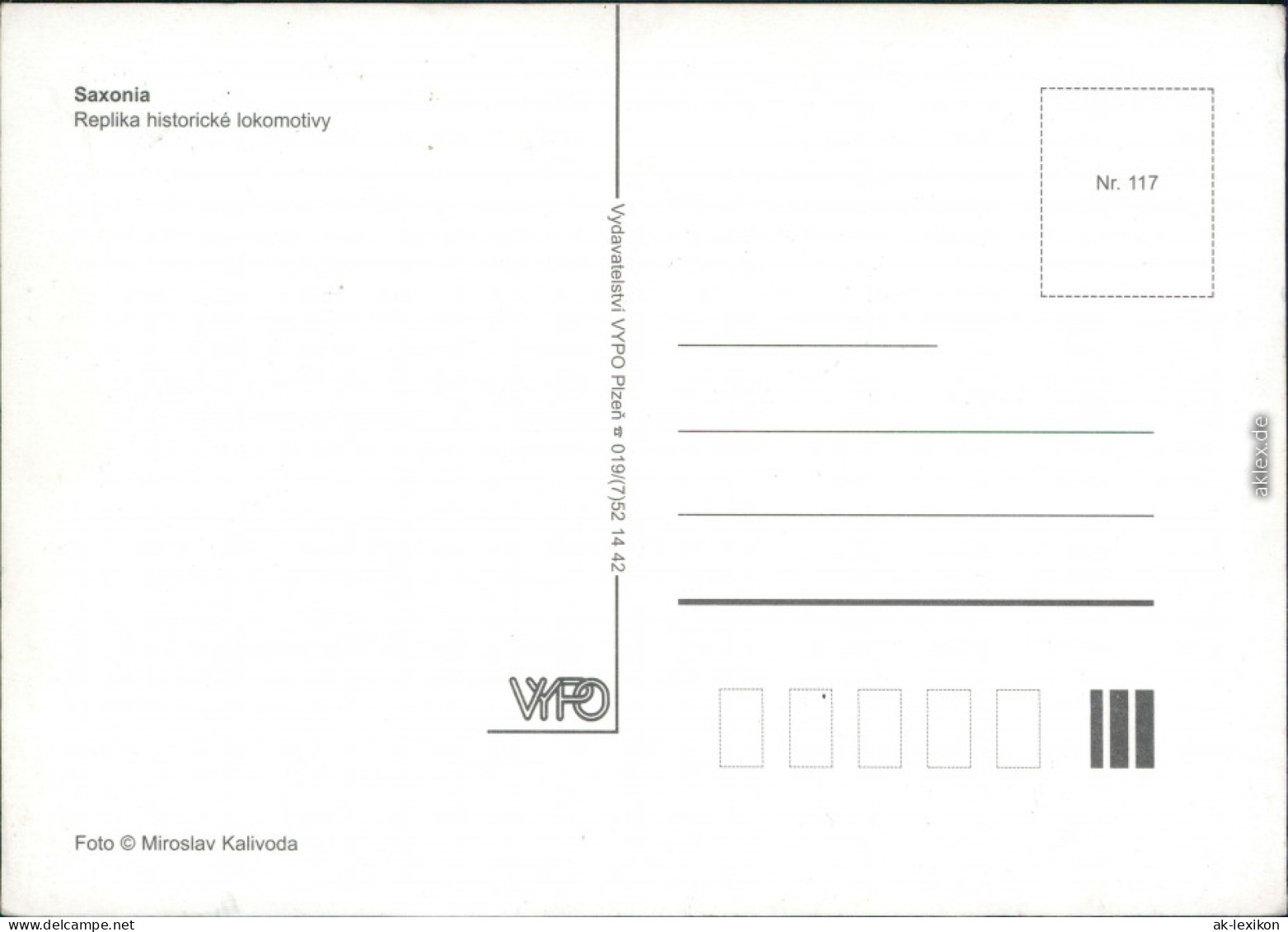 Ansichtskarte  LDE – Saxonia Aus Dem Jahre 1838 1995 - Treinen