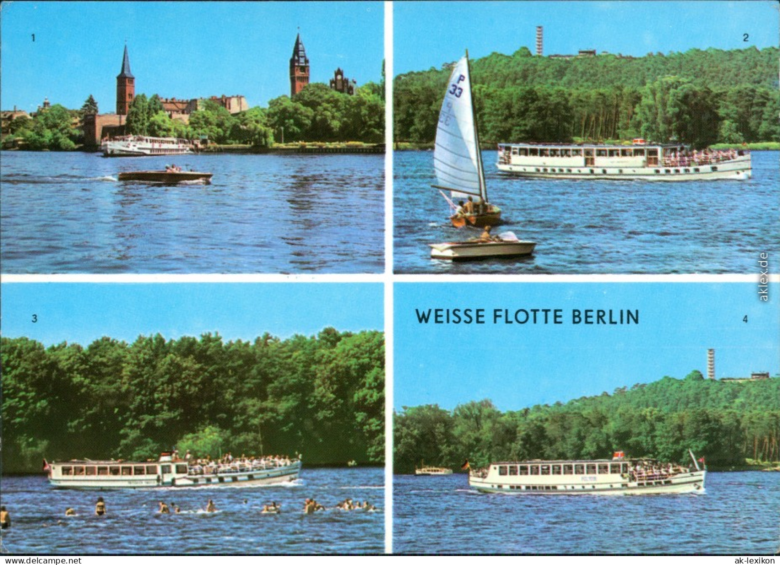 Berlin Köpenicker Becken - Weiße Flotte Berlin - Salonschiff    Langen See 1975 - Sonstige & Ohne Zuordnung