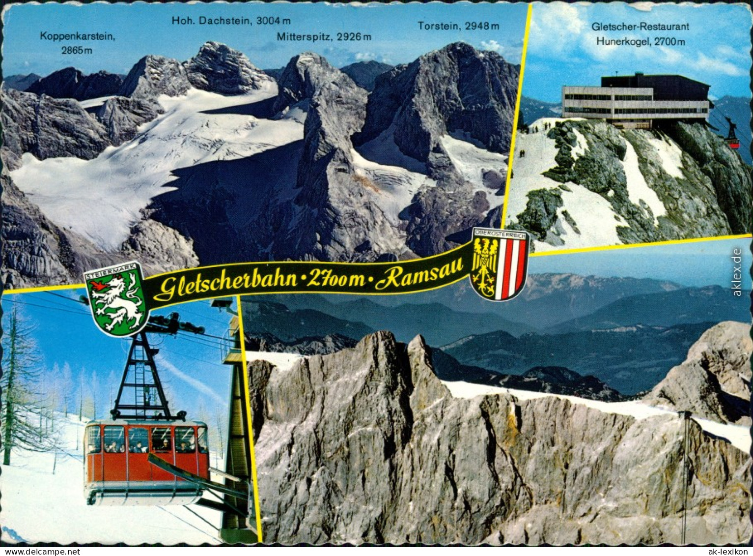 Ramsau Am Dachstein Gosaugletscher Mit Hohen Dachstein,  1970 - Sonstige & Ohne Zuordnung
