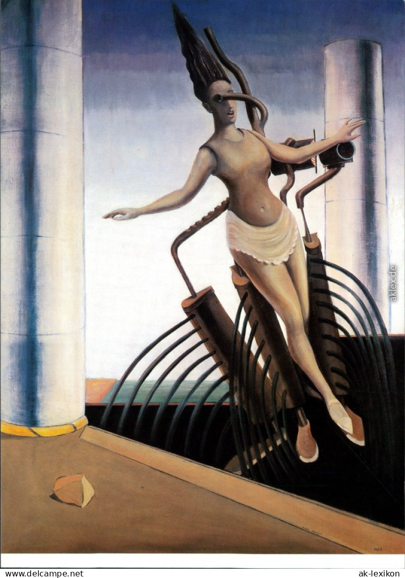  Künstlerkarte: Gemälde V. Max Ernst "Die Schwankende Frau" 1979 - Paintings