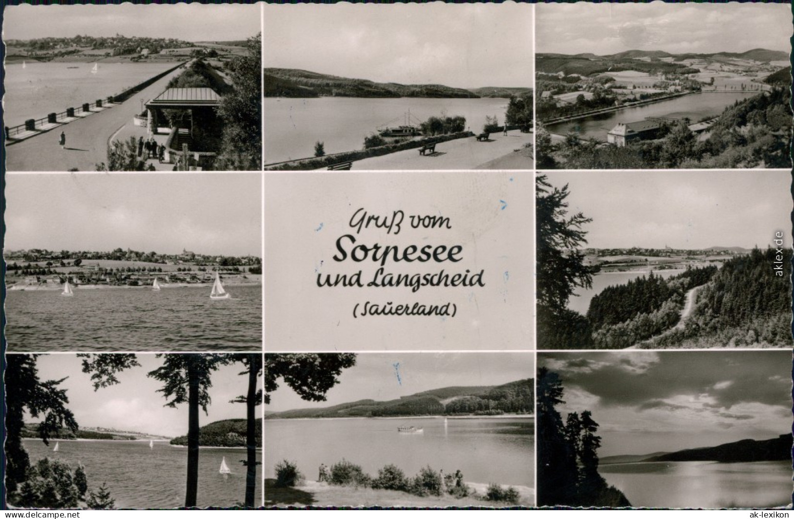 Ansichtskarte Sundern (Sauerland) Sorpesee/Sorpetalsperre 1960 - Sonstige & Ohne Zuordnung