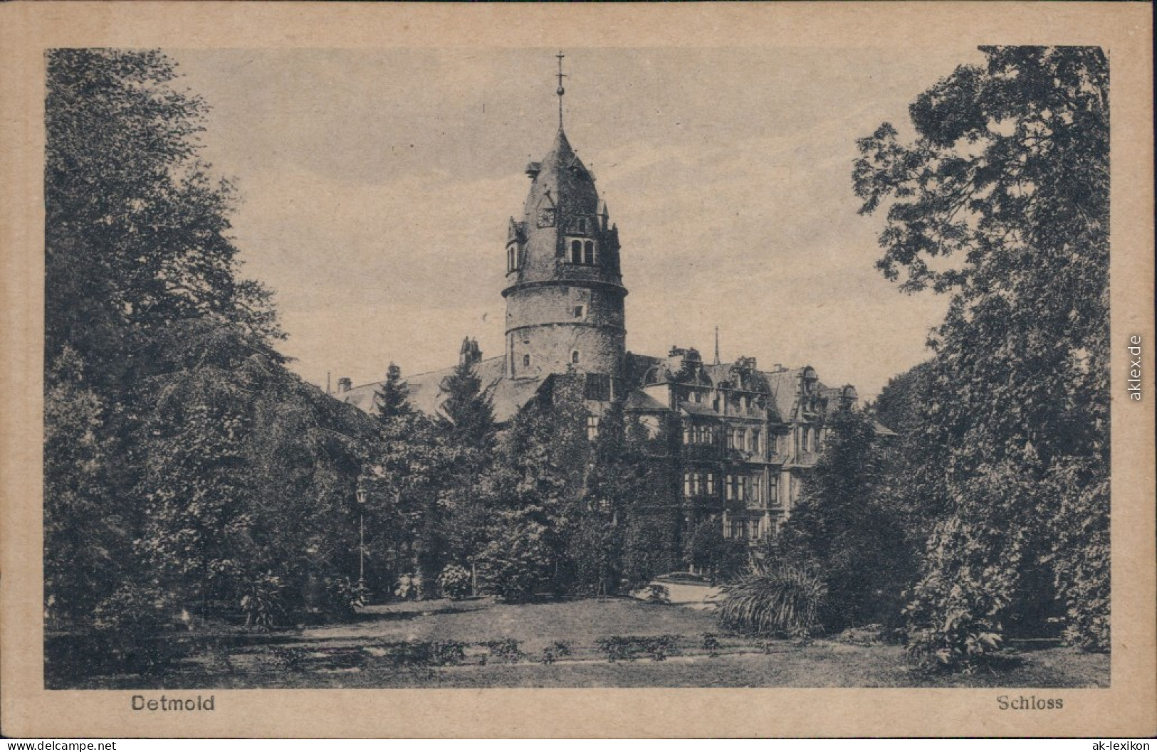 Ansichtskarte Detmold Schloss 1930 - Detmold