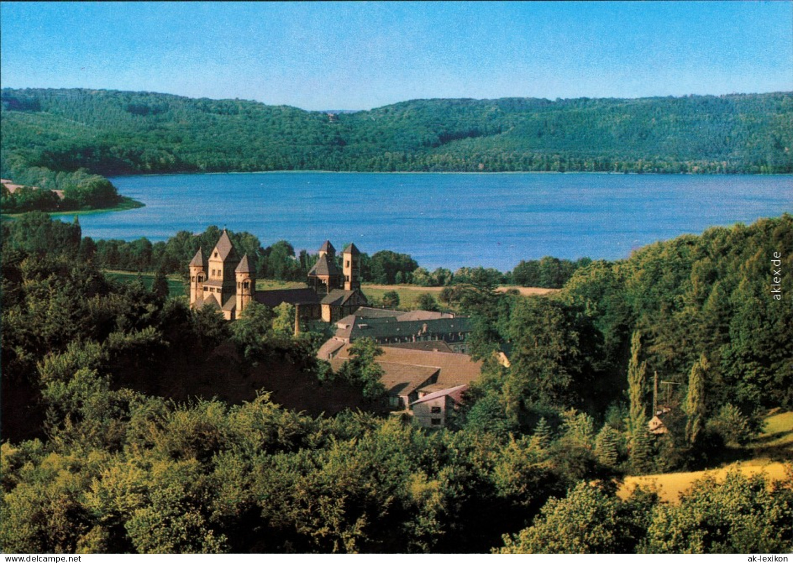 Ansichtskarte Glees (Vulkaneifel) Abtei Maria Laach Blick Vom Berg 1985 - Other & Unclassified