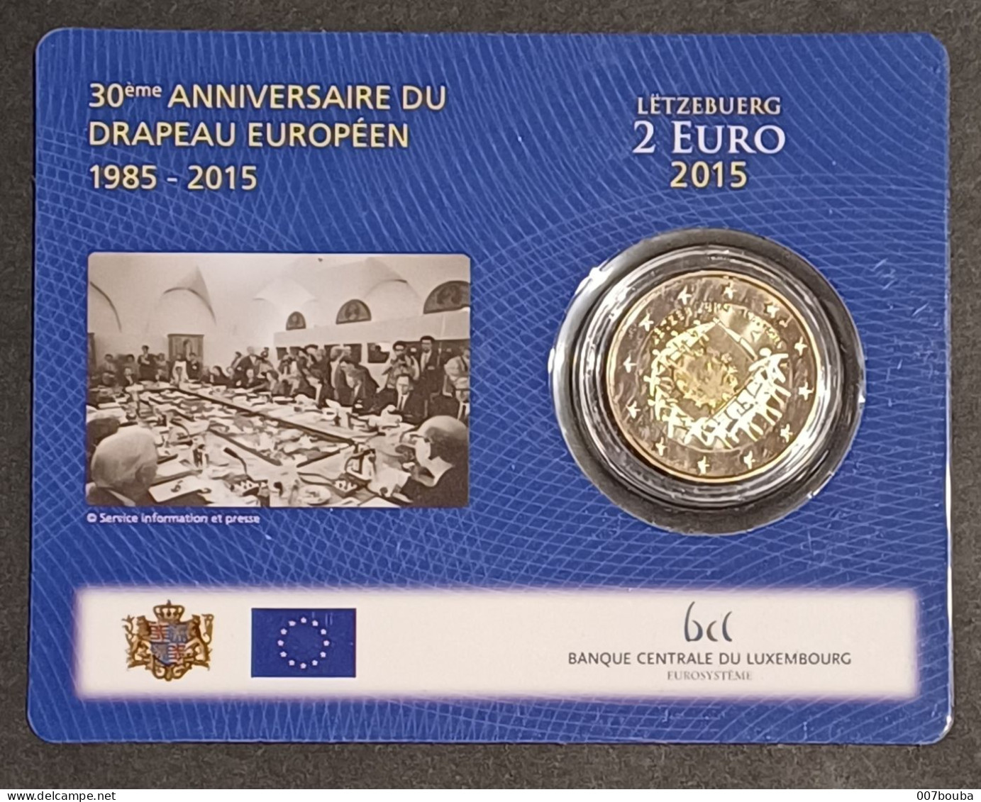 LUXEMBOURG / 2€  2015 / COINCARD _ 30e ANNIVERSAIRE DU DRAPEAU EUROPÉEN  / NEUVE SOUS BLISTER - Luxembourg