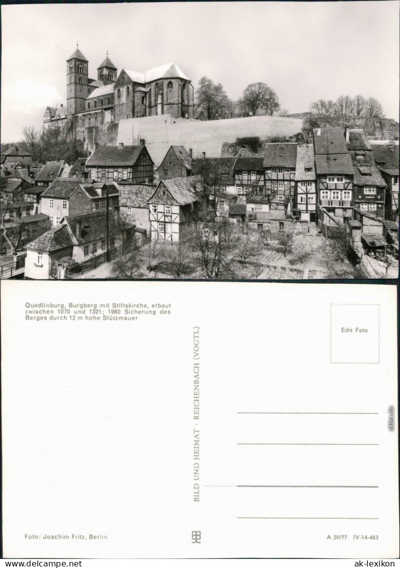Ansichtskarte Quedlinburg Stiftskirche St. Servatius Dom 1977 - Other & Unclassified