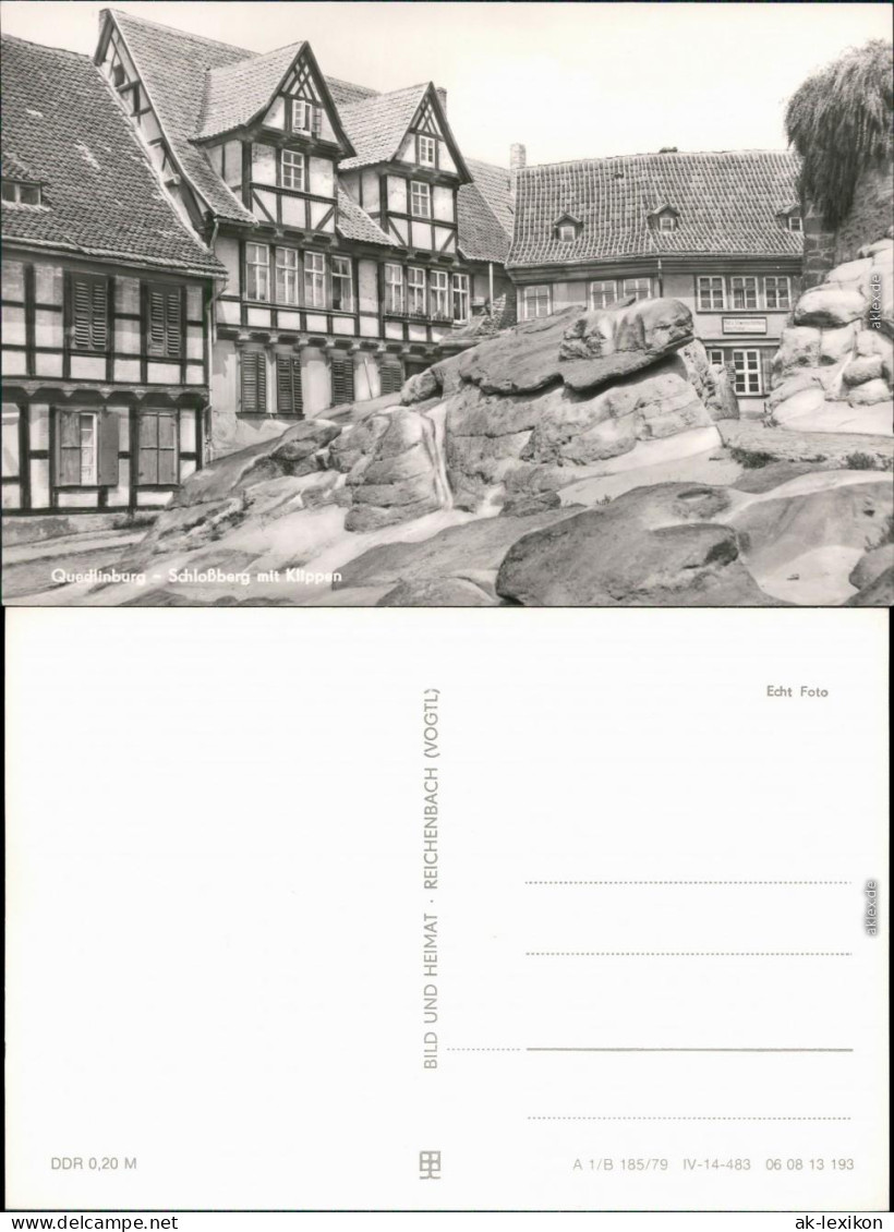 Ansichtskarte Quedlinburg Schloßberg Mit Klippen 1979 - Other & Unclassified