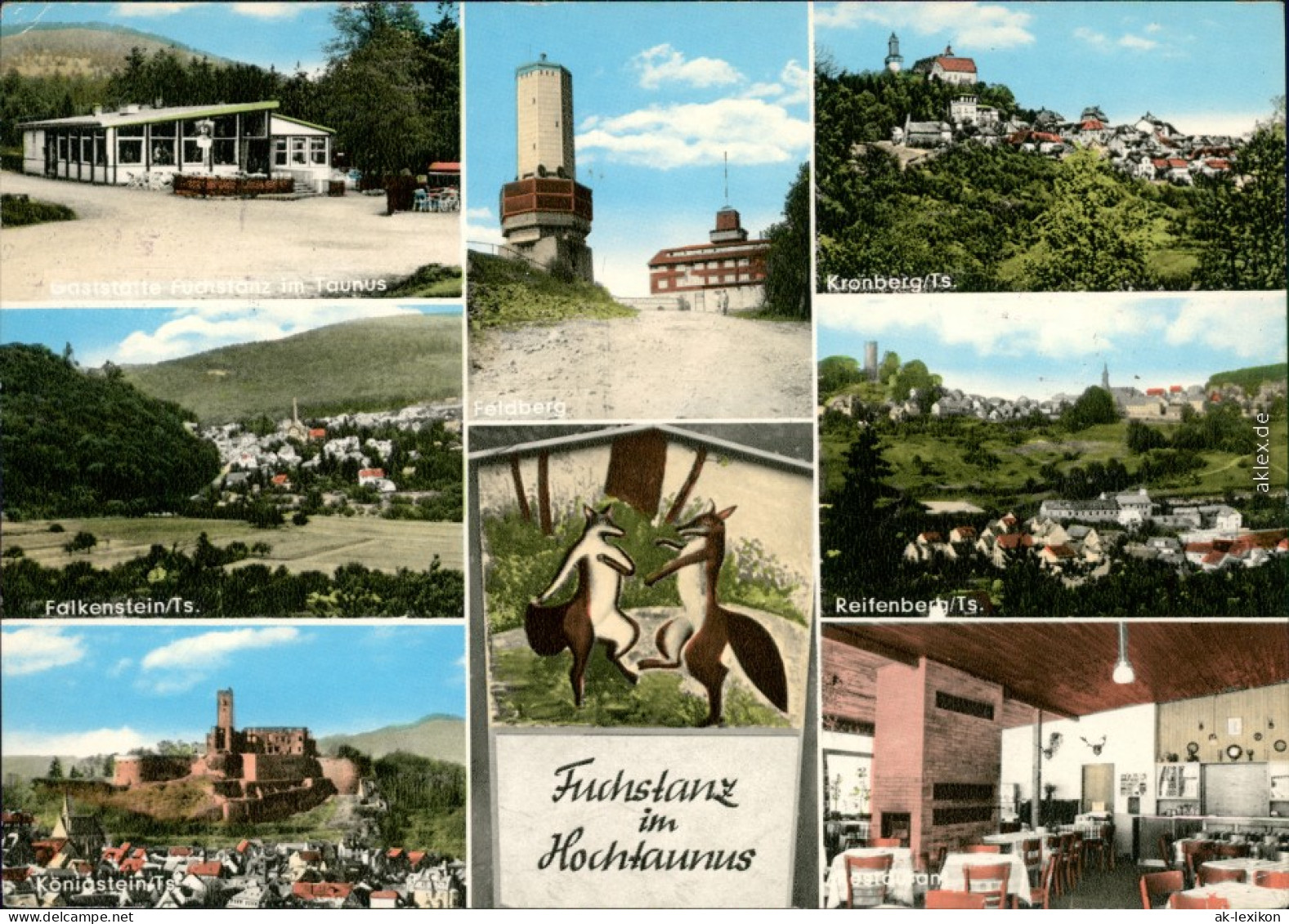 Ansichtskarte Königstein (Taunus) Restaurant "Fuchstanz" Im Taunus 1971 - Koenigstein