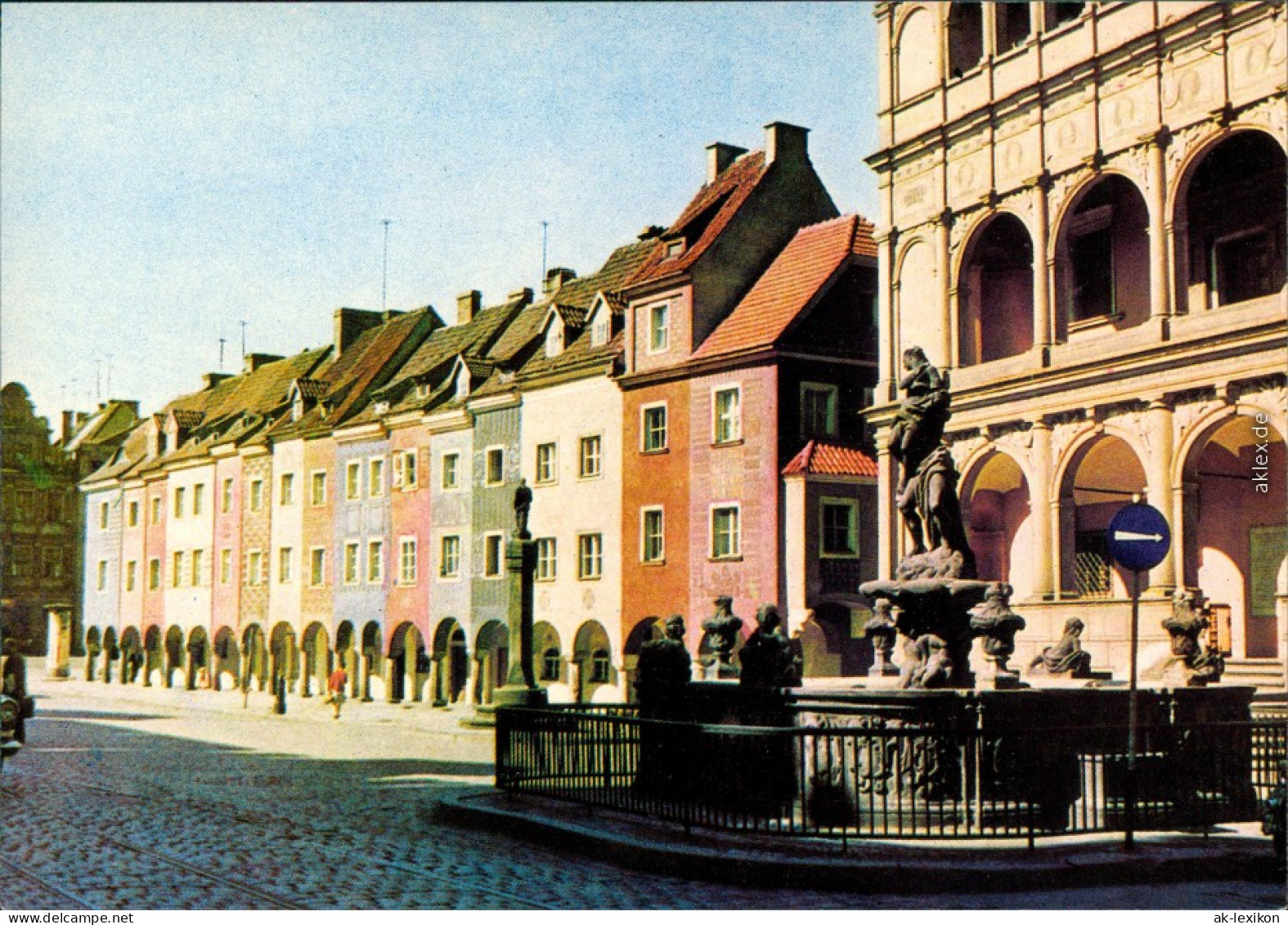 Ansichtskarte Posen Poznań Fragment Starego Rynku Platz 1972 - Polen