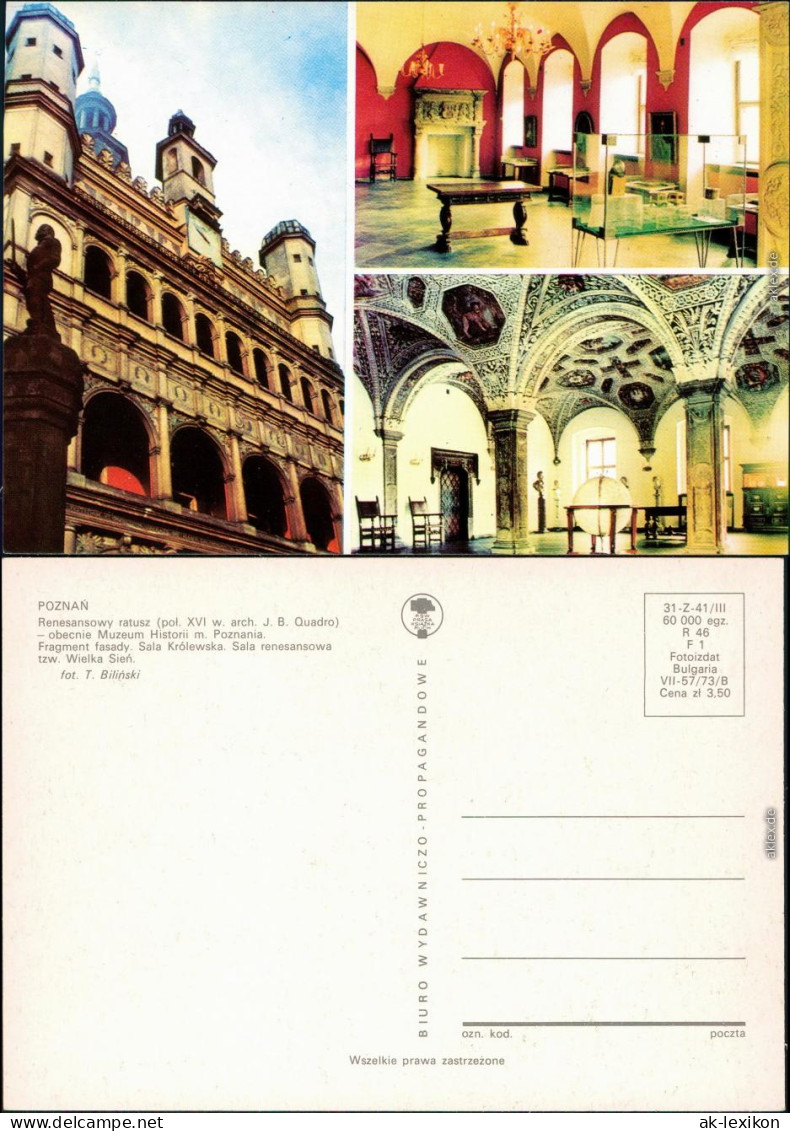 Ansichtskarte Posen Poznań Rathaus 1973 - Poland