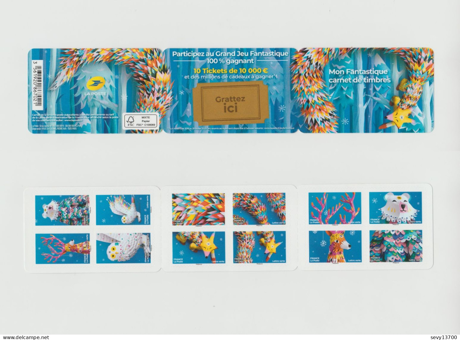 France 2019 Carnet 12 Timbres Yvert Tellier BC 1789 Mon Fantastique Carnet De Timbres - - Commémoratifs