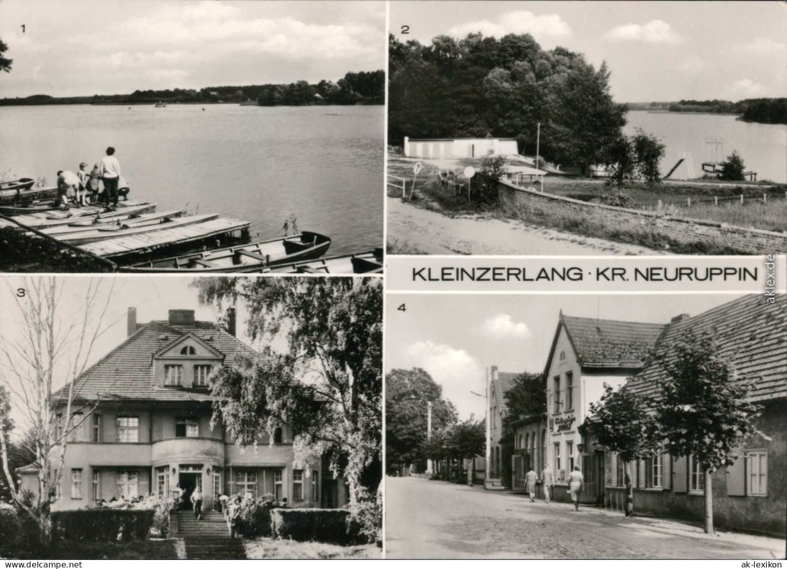 Kleinzerlang-Rheinsberg Kleiner Pälitzsee, Café, Erholungsheim 1977 - Rheinsberg