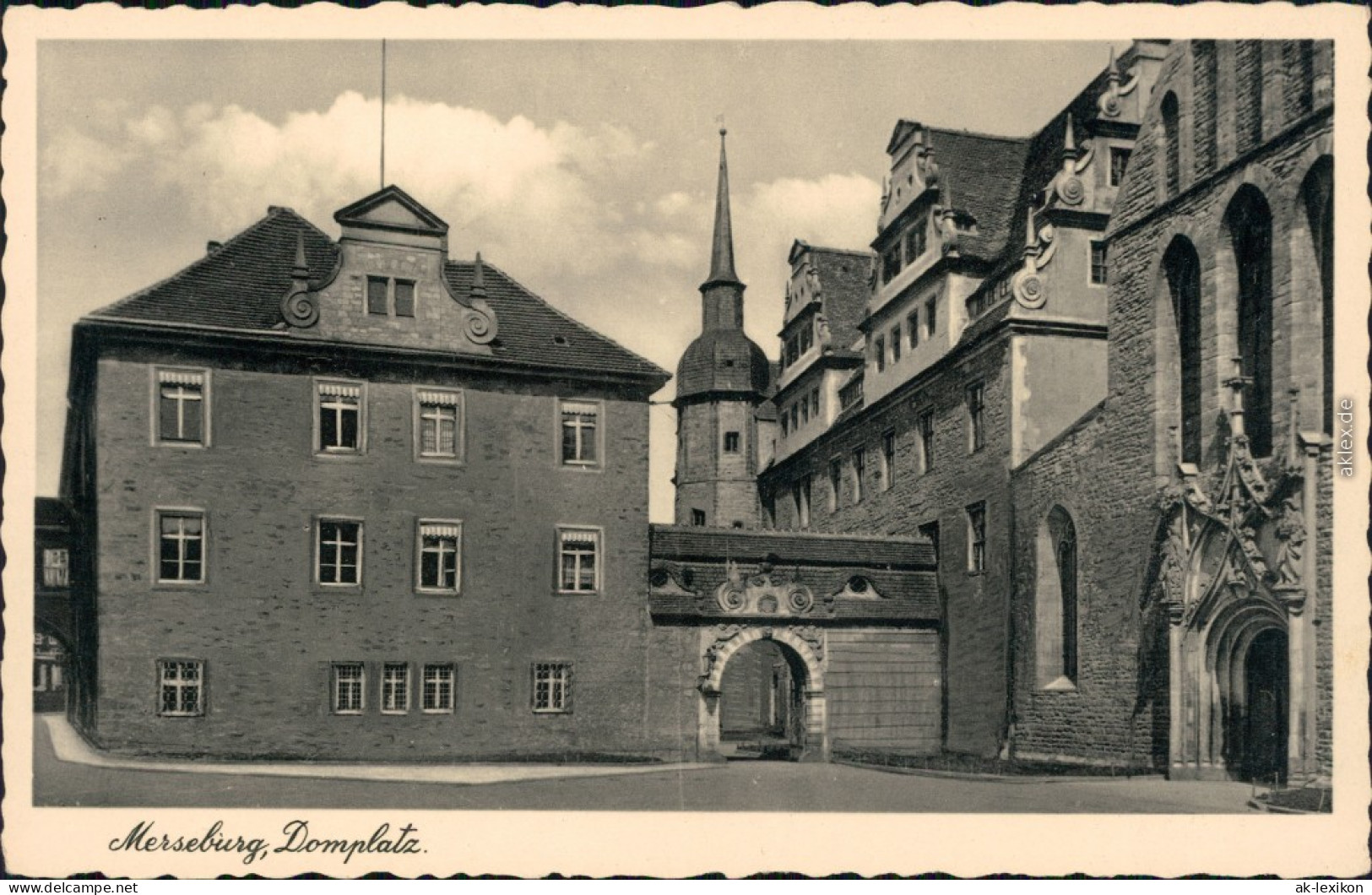 Ansichtskarte Merseburg Domplatz 1936 - Sonstige & Ohne Zuordnung
