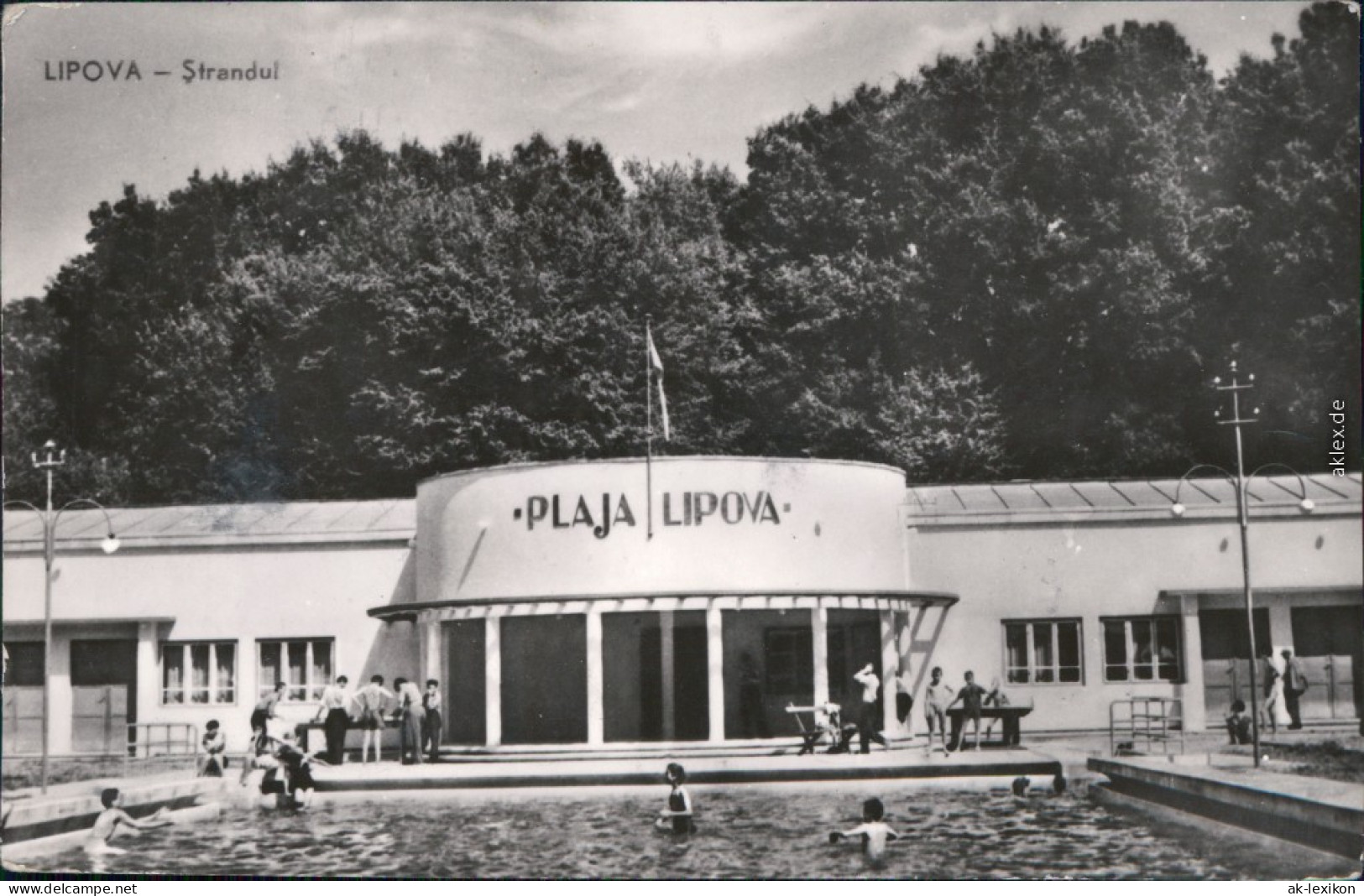 Ansichtskarte Lipova Freibad - Plaja 1963 - Roemenië