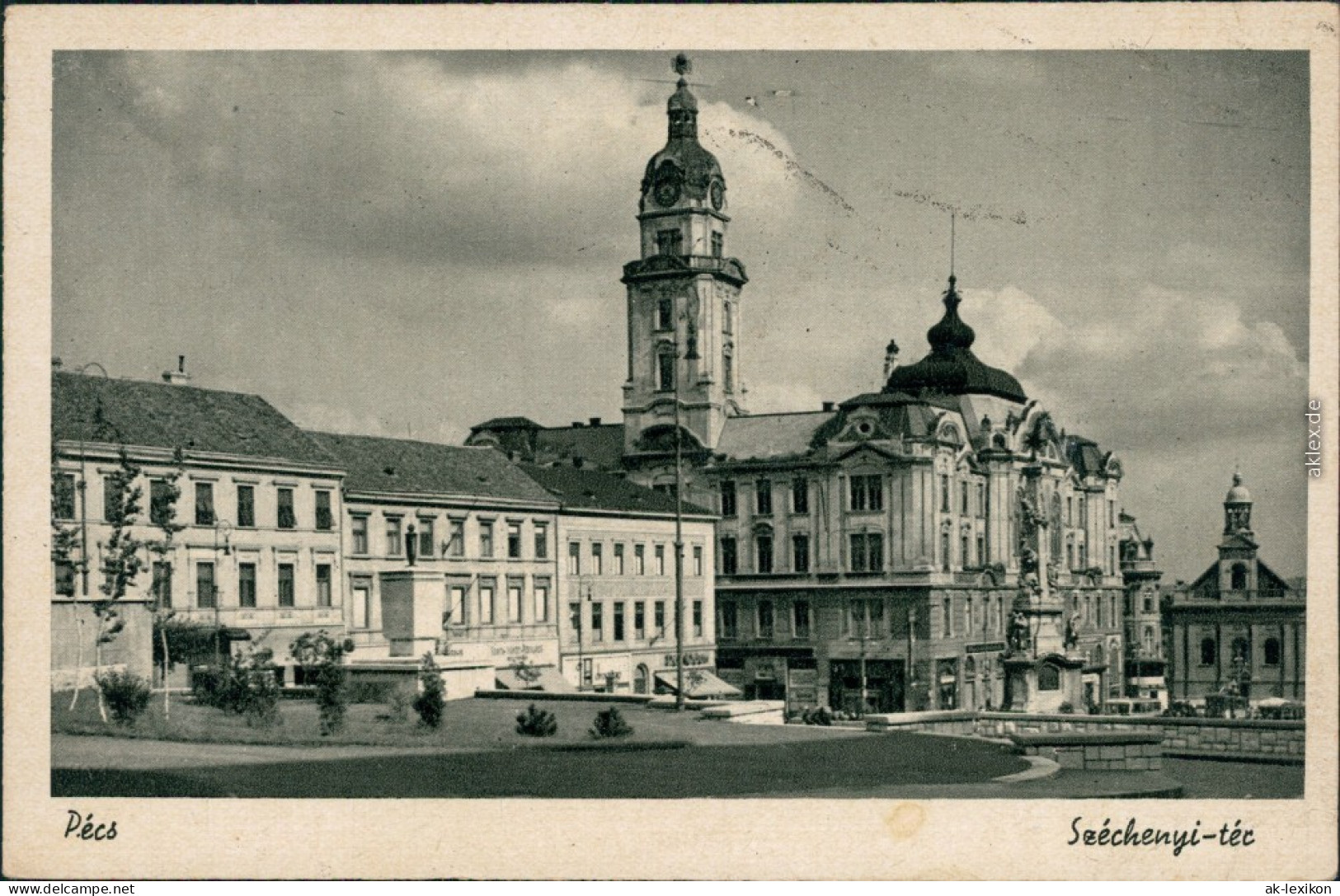 Ansichtskarte Pecs Rathaus 1930 - Hongrie