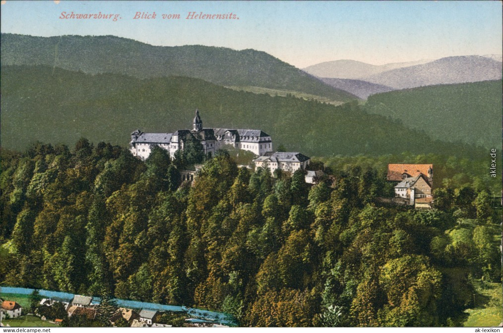 Ansichtskarte Schwarzburg Schloss Schwarzburg 1915 - Autres & Non Classés