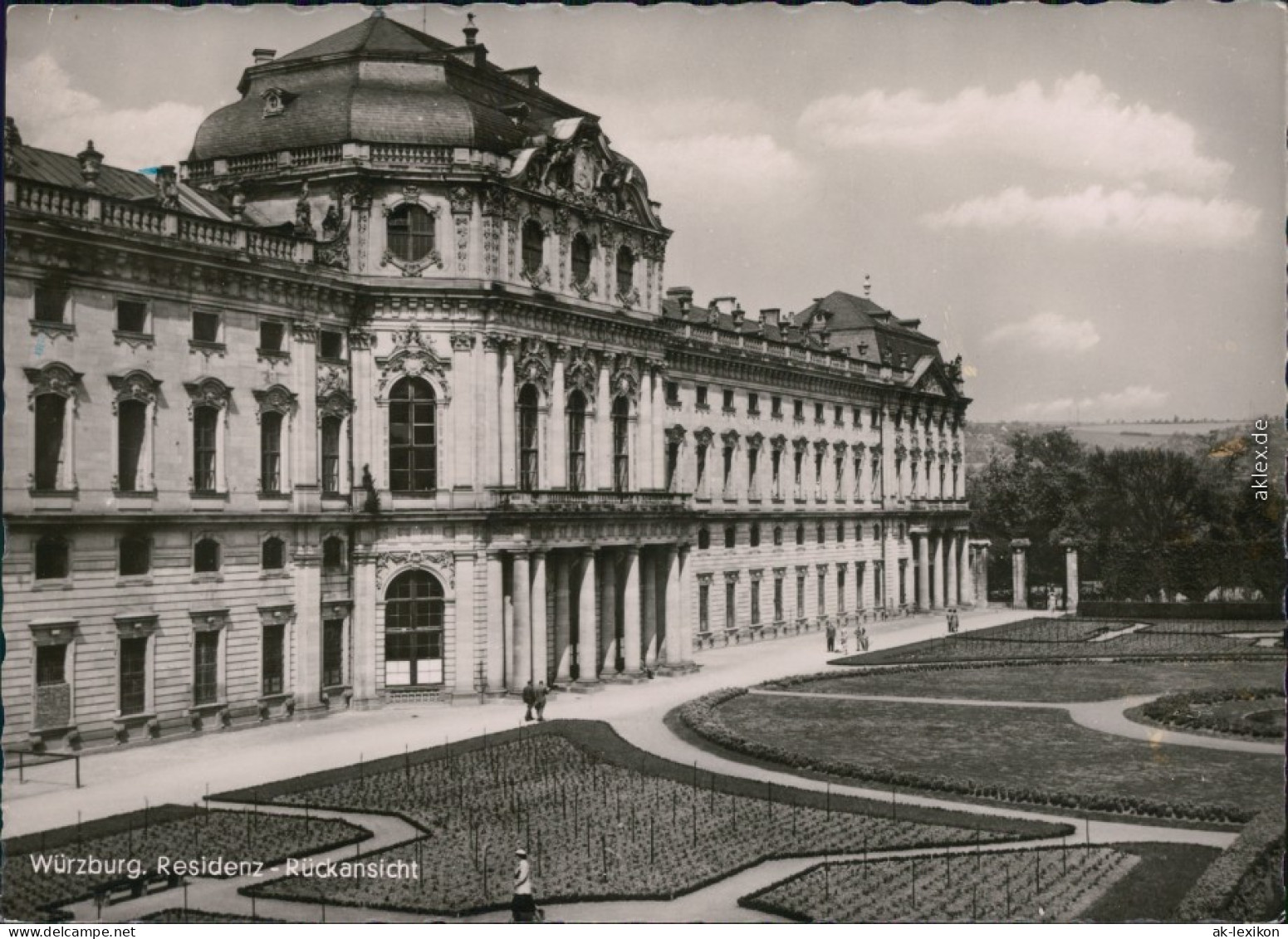 Ansichtskarte Würzburg Residenzschloß 1955 - Würzburg