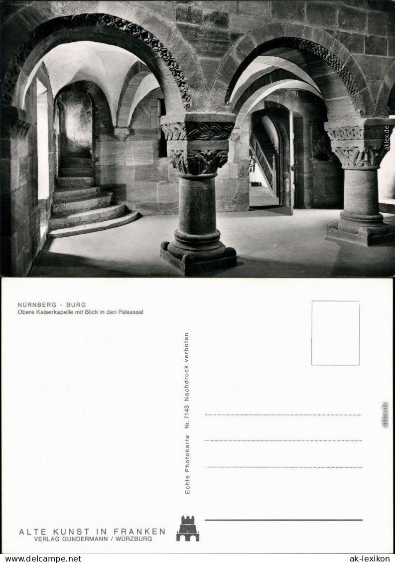 Nürnberg Nürnberger Burg - Obere Kaiserkapelle Mit Blick In Den Palassaal 1985 - Nuernberg