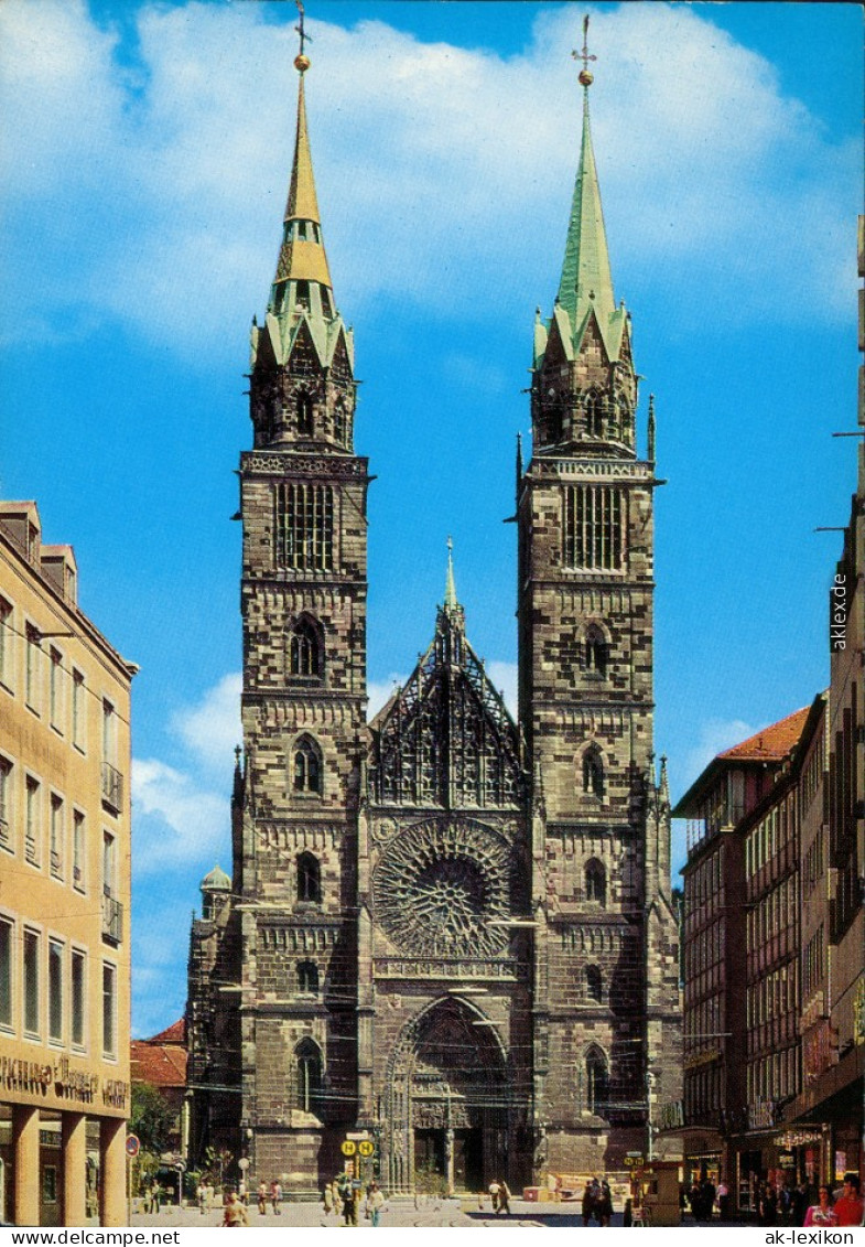 Ansichtskarte Nürnberg Lorenzkirche 1976 - Nuernberg