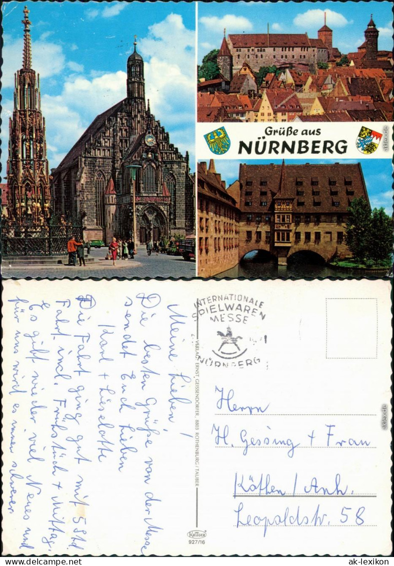 Ansichtskarte Nürnberg Kirche, Burg, Haus 1975 - Nuernberg