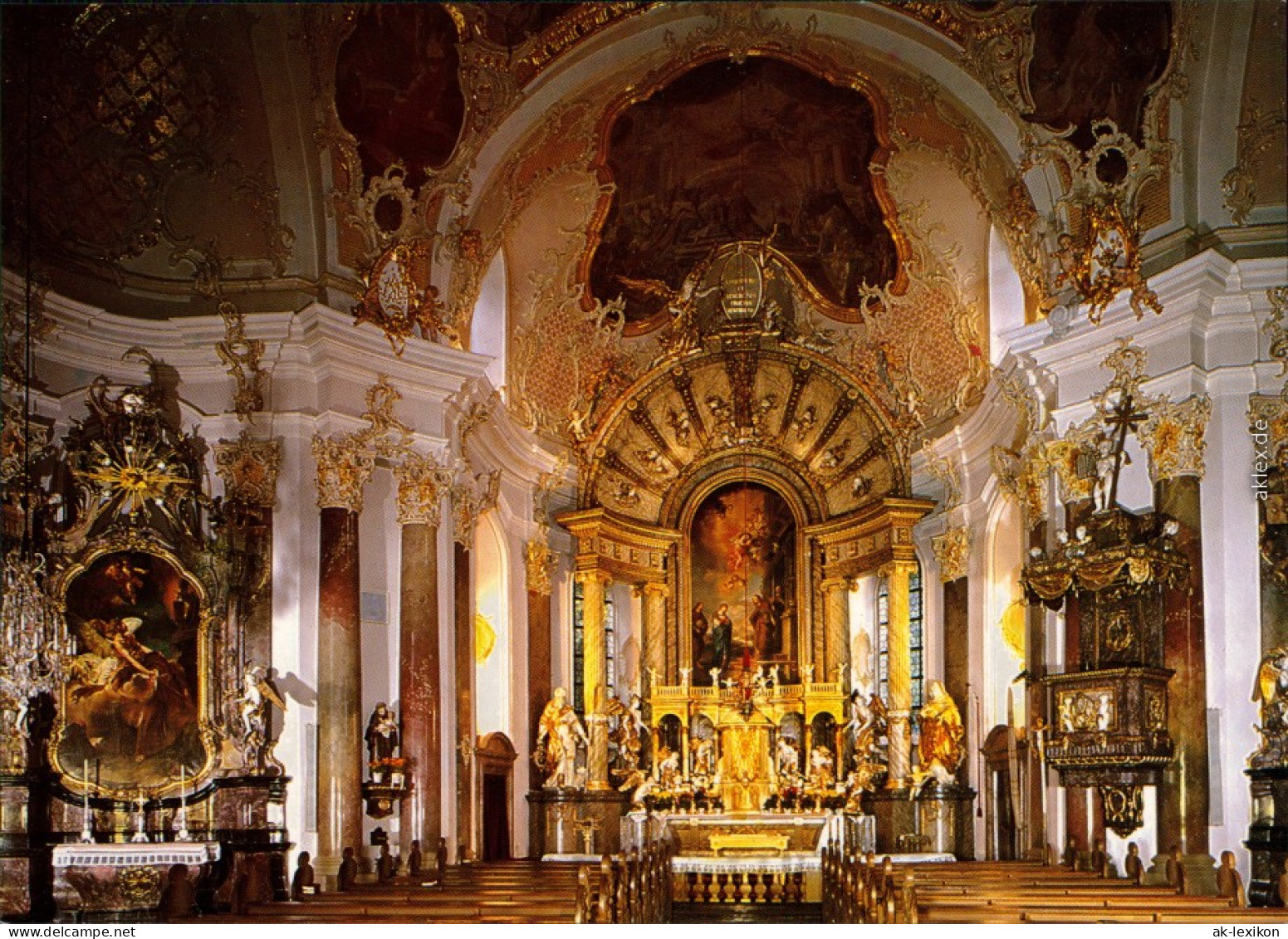 Würzburg Käppele - Wallfahrtskirche Mariä Heimsuchung - Hochaltar 1990 - Wuerzburg