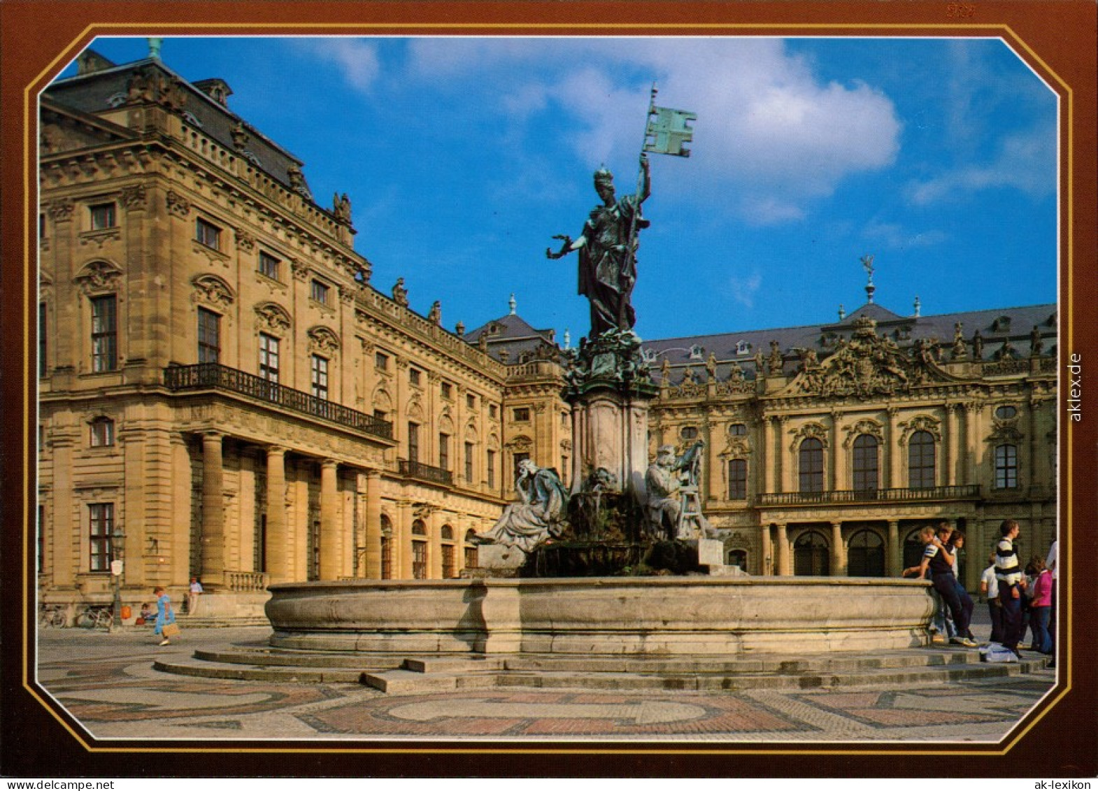 Würzburg Residenzschloß, Frankoniabrunnen Vor Dem Ehrenhof 1990 - Wuerzburg