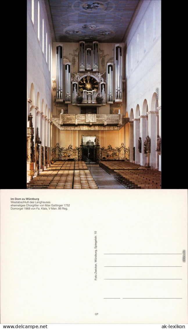 Würzburg St. Kiliansdom Zu Würzburg - Westabschluss Des Langhauses 1985 - Würzburg