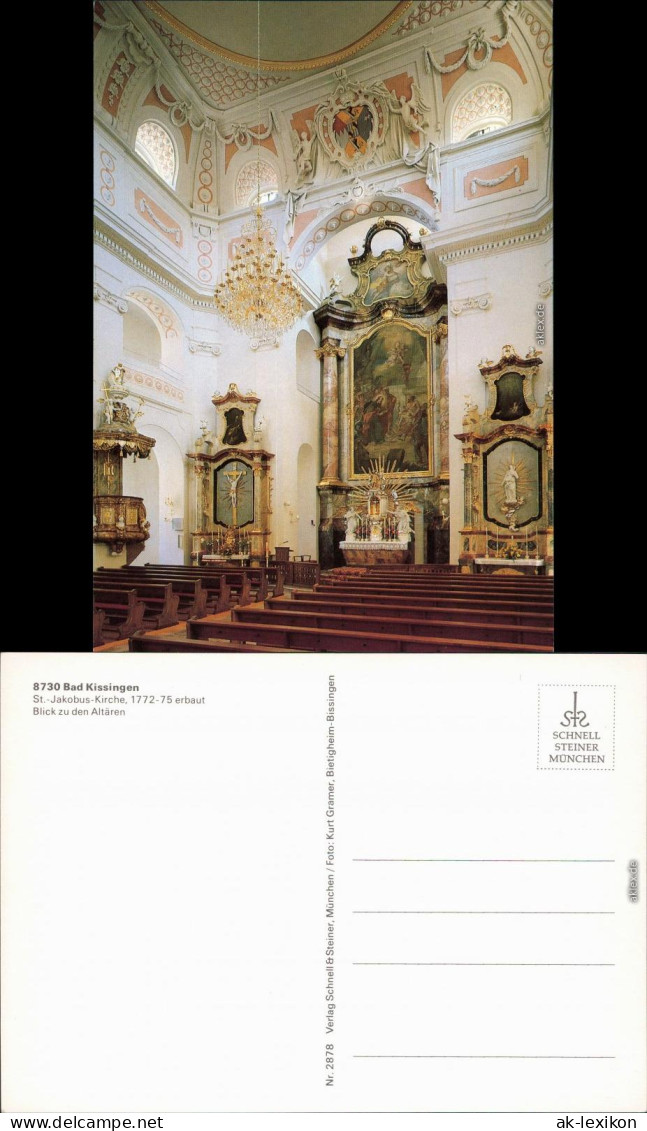 Ansichtskarte Bad Kissingen St.-Jakobus-Kirche - Altar 1985 - Bad Kissingen