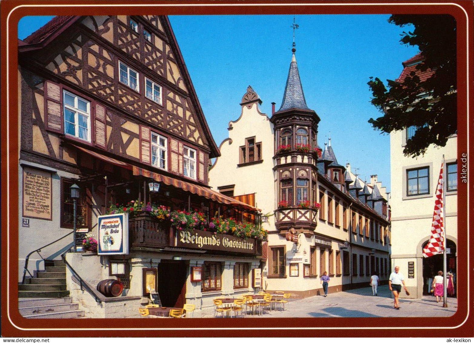 Ansichtskarte Bad Kissingen Fachwerkhäuser Am Marktplatz 1985 - Bad Kissingen