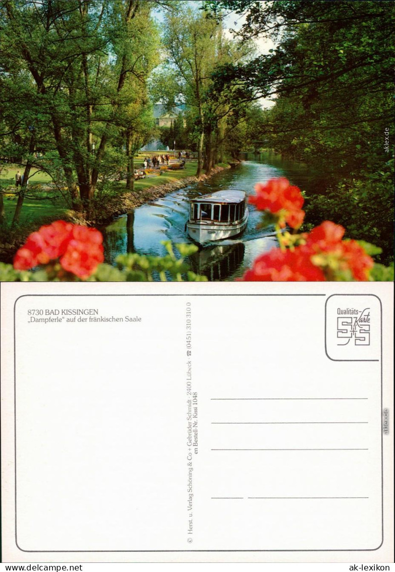 Ansichtskarte Bad Kissingen Dampfer Auf Der Fränk. Saale 1985 - Bad Kissingen